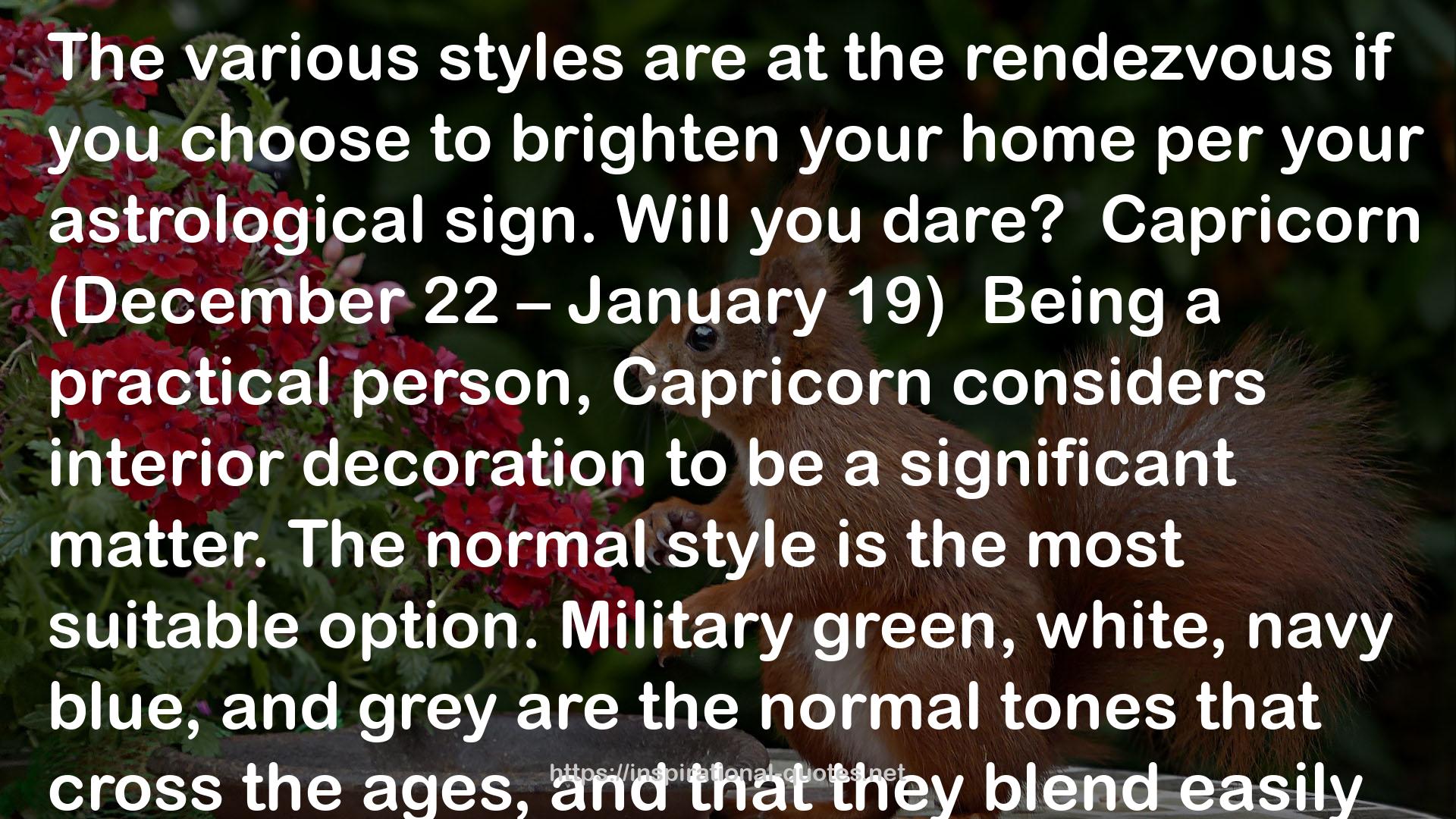 Zodiac Signs and How They Design Their Homes QUOTES