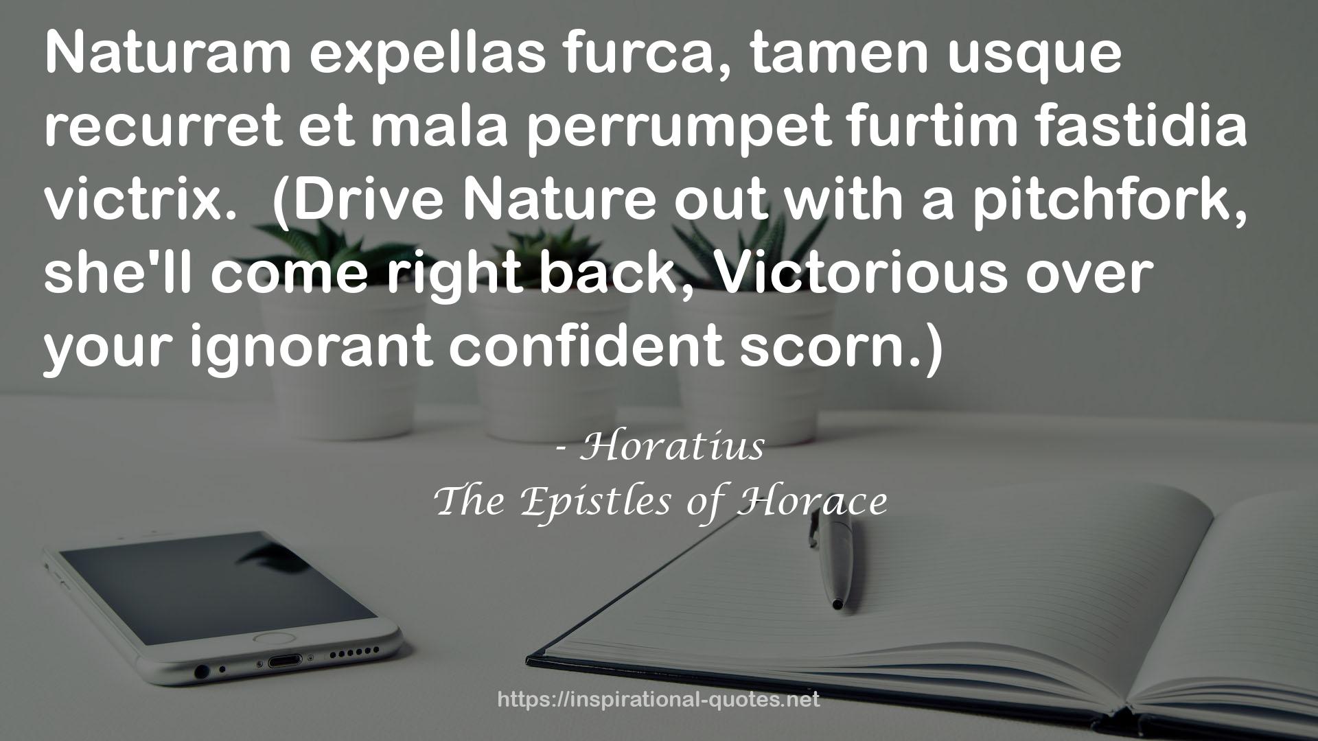 The Epistles of Horace QUOTES