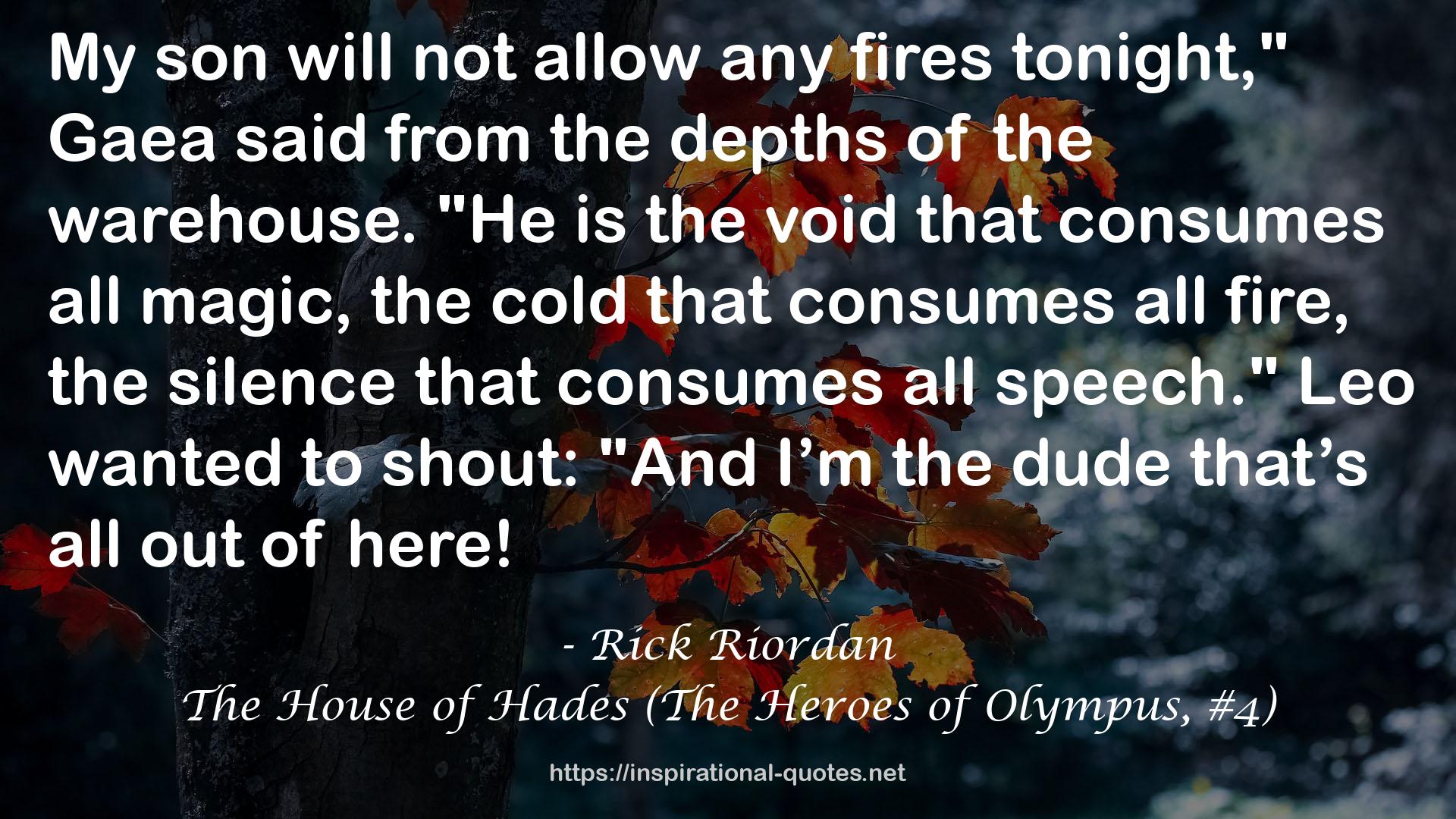 The House of Hades (The Heroes of Olympus, #4) QUOTES