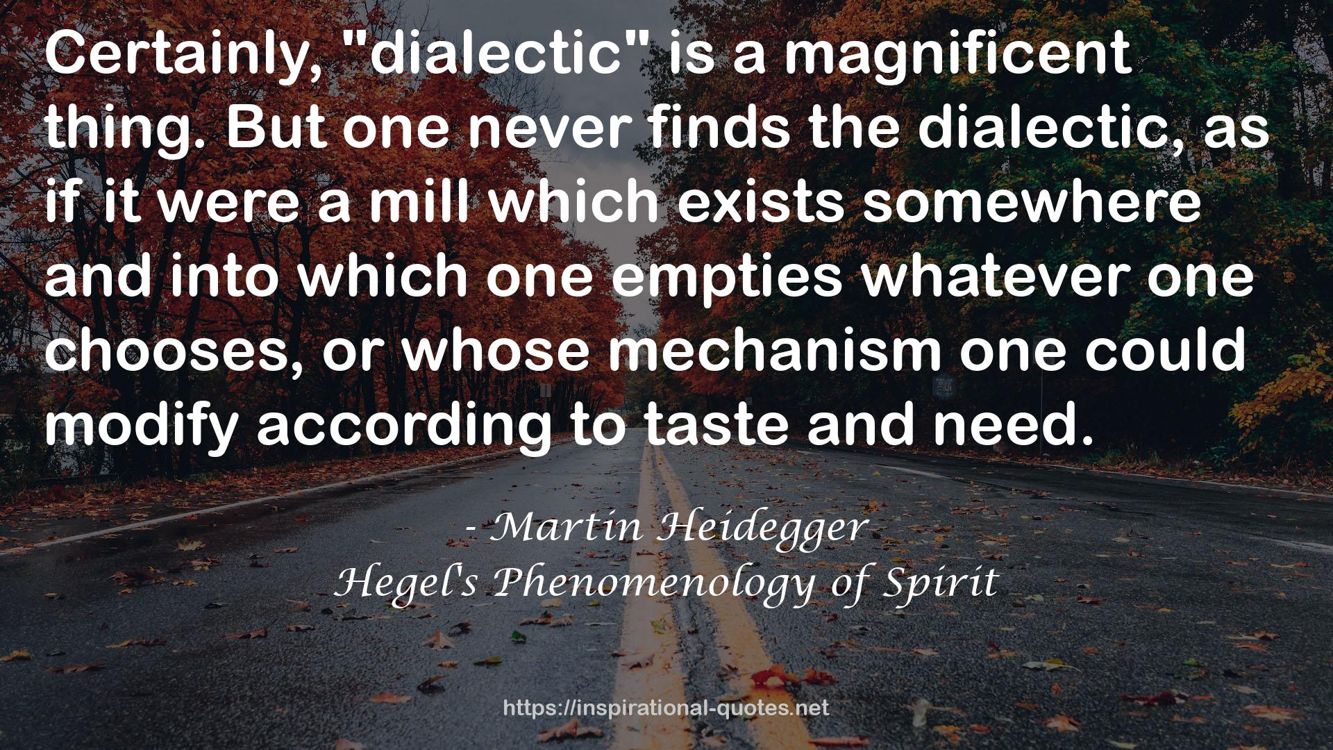 Hegel's Phenomenology of Spirit QUOTES