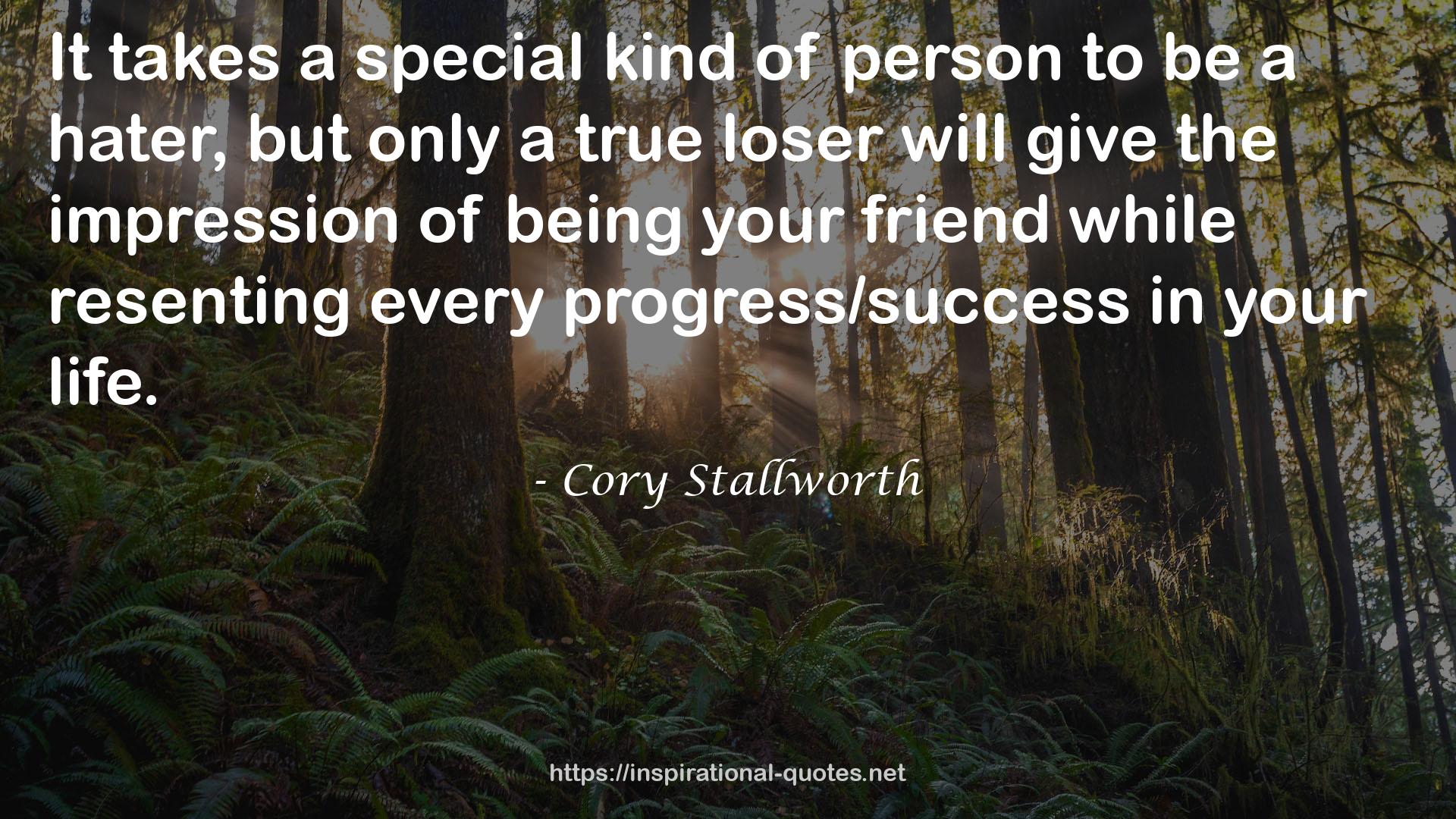 Cory Stallworth QUOTES