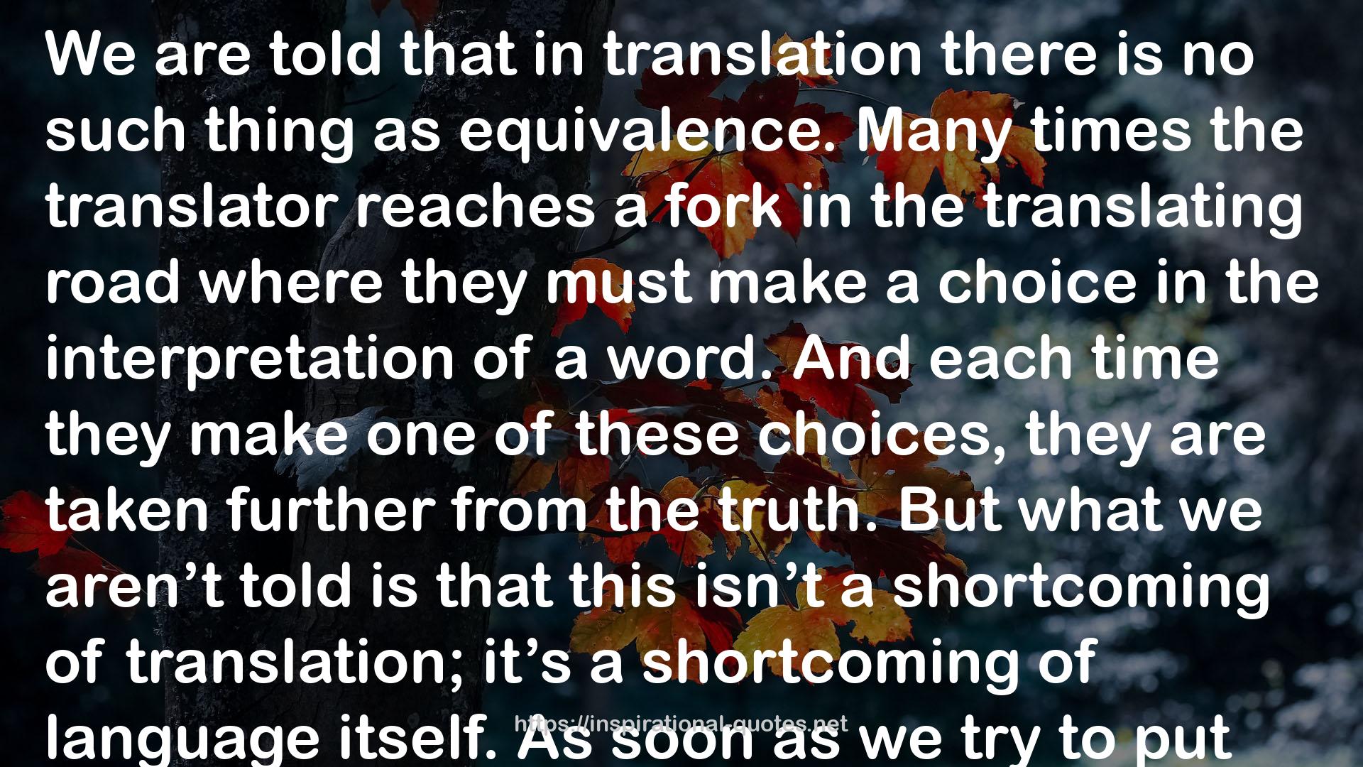 the translator  QUOTES