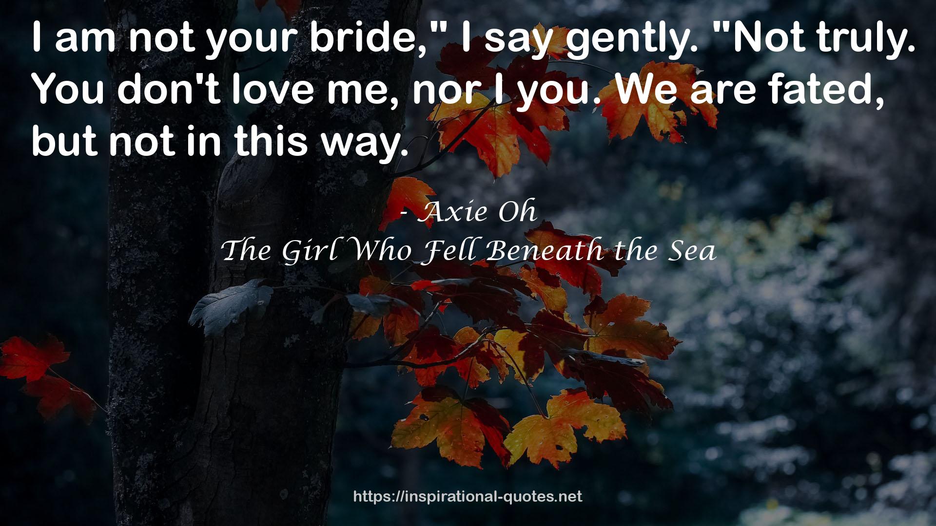 The Girl Who Fell Beneath the Sea QUOTES