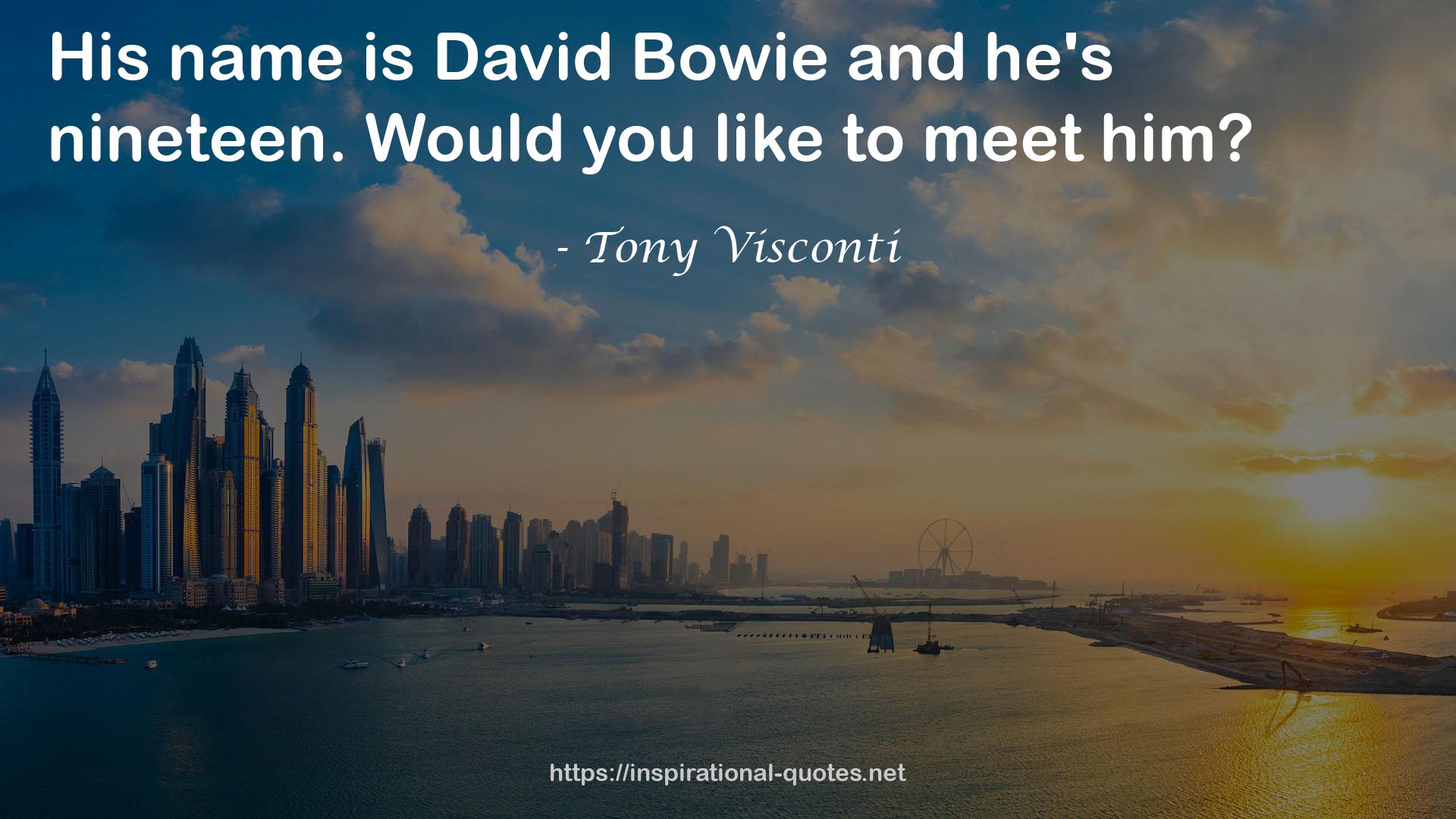 Tony Visconti QUOTES