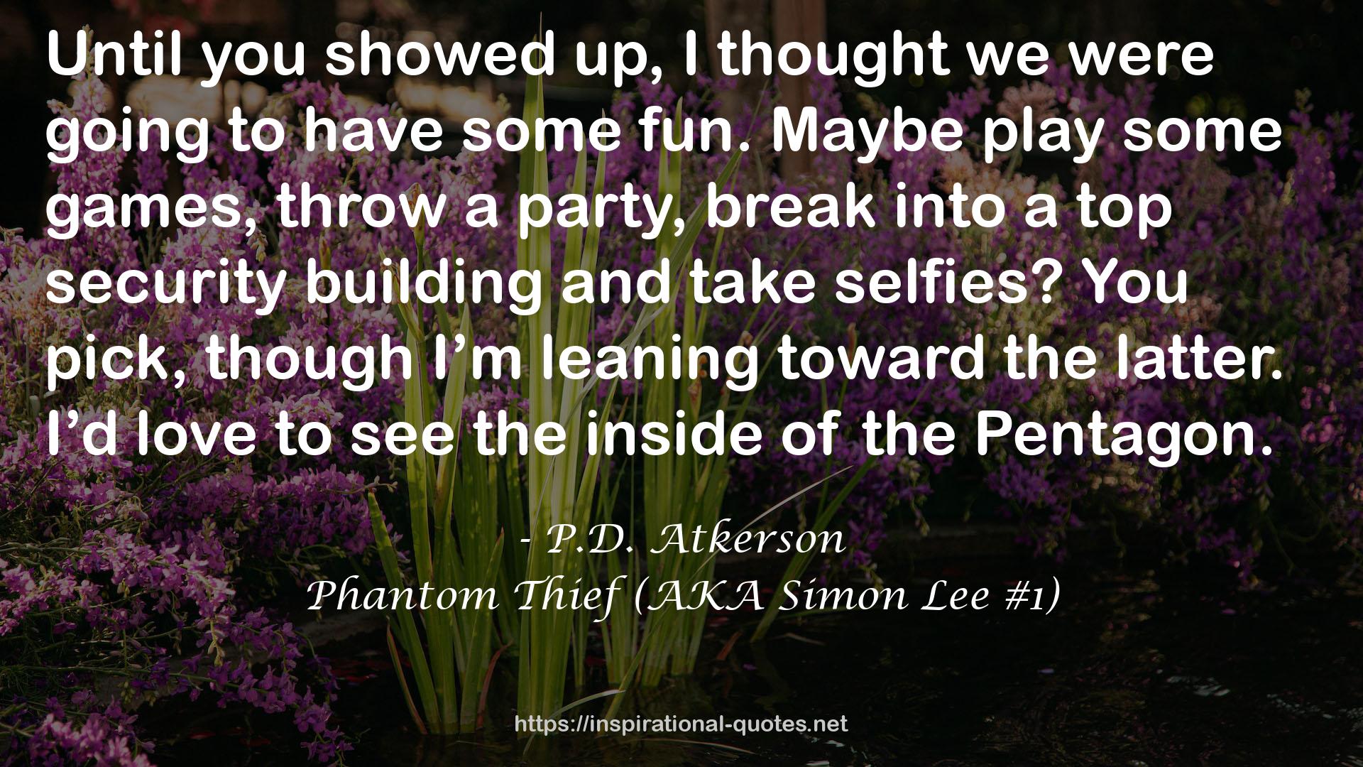 Phantom Thief (AKA Simon Lee #1) QUOTES
