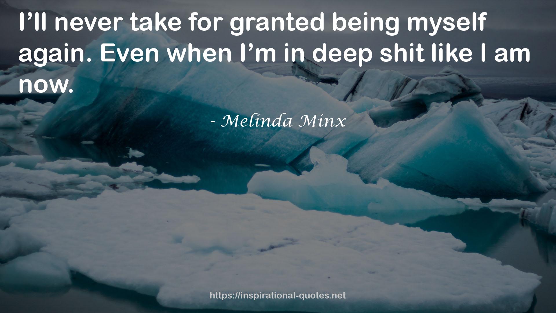 Melinda Minx QUOTES