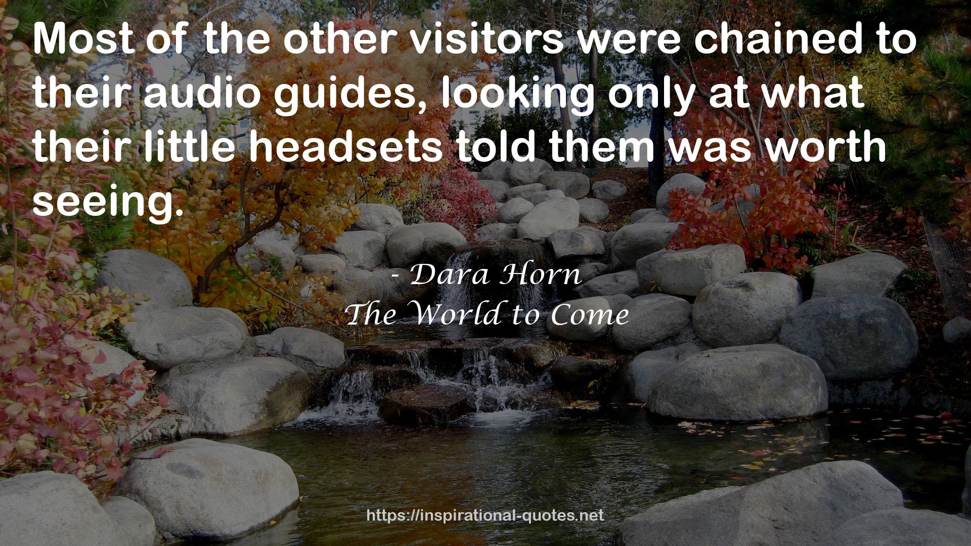 the other visitors  QUOTES