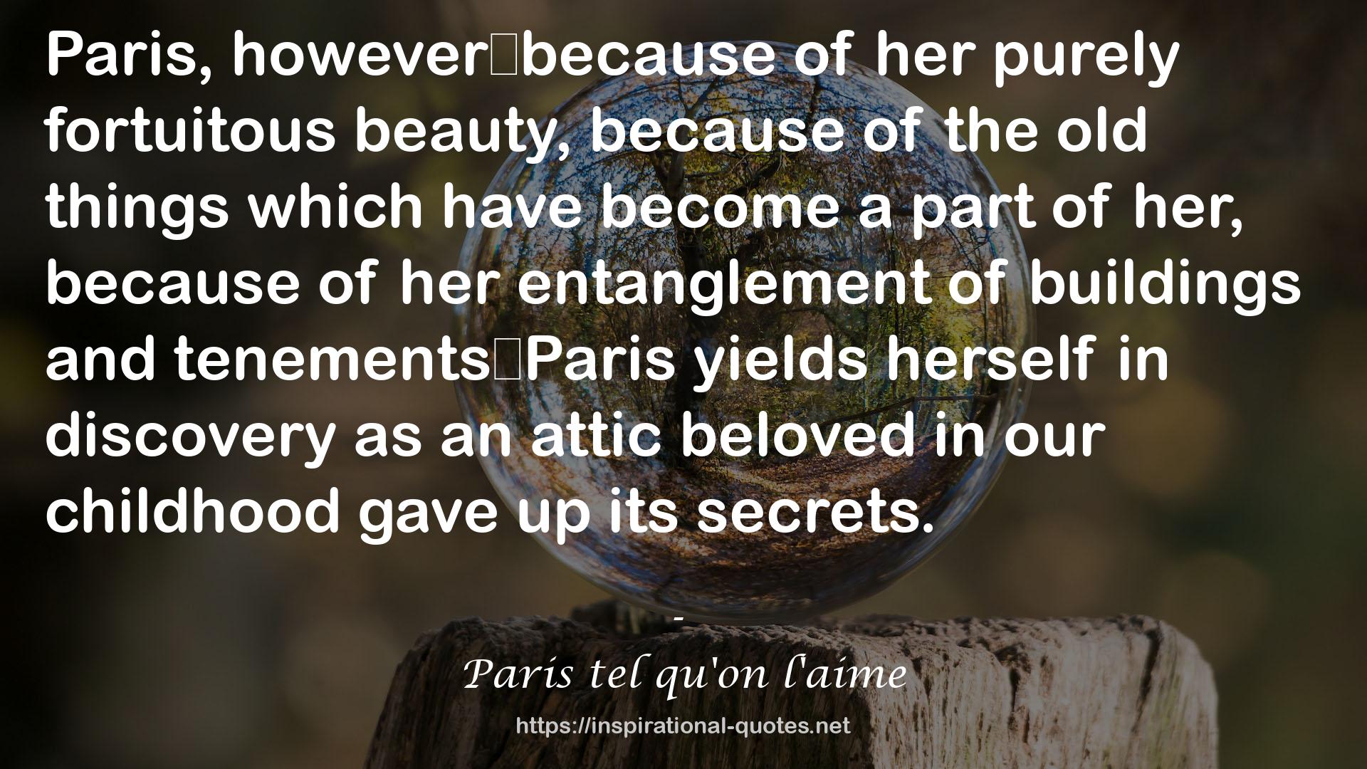 tenements―Paris  QUOTES