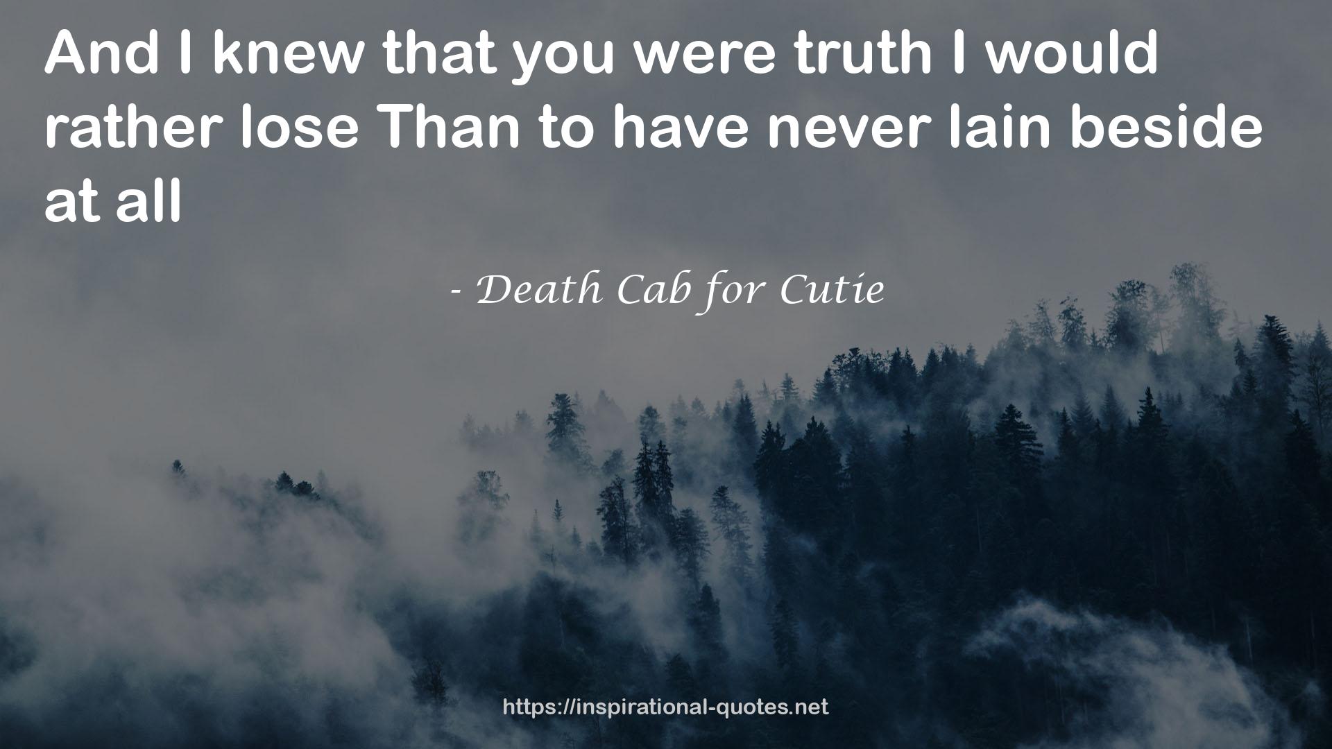 Death Cab for Cutie QUOTES