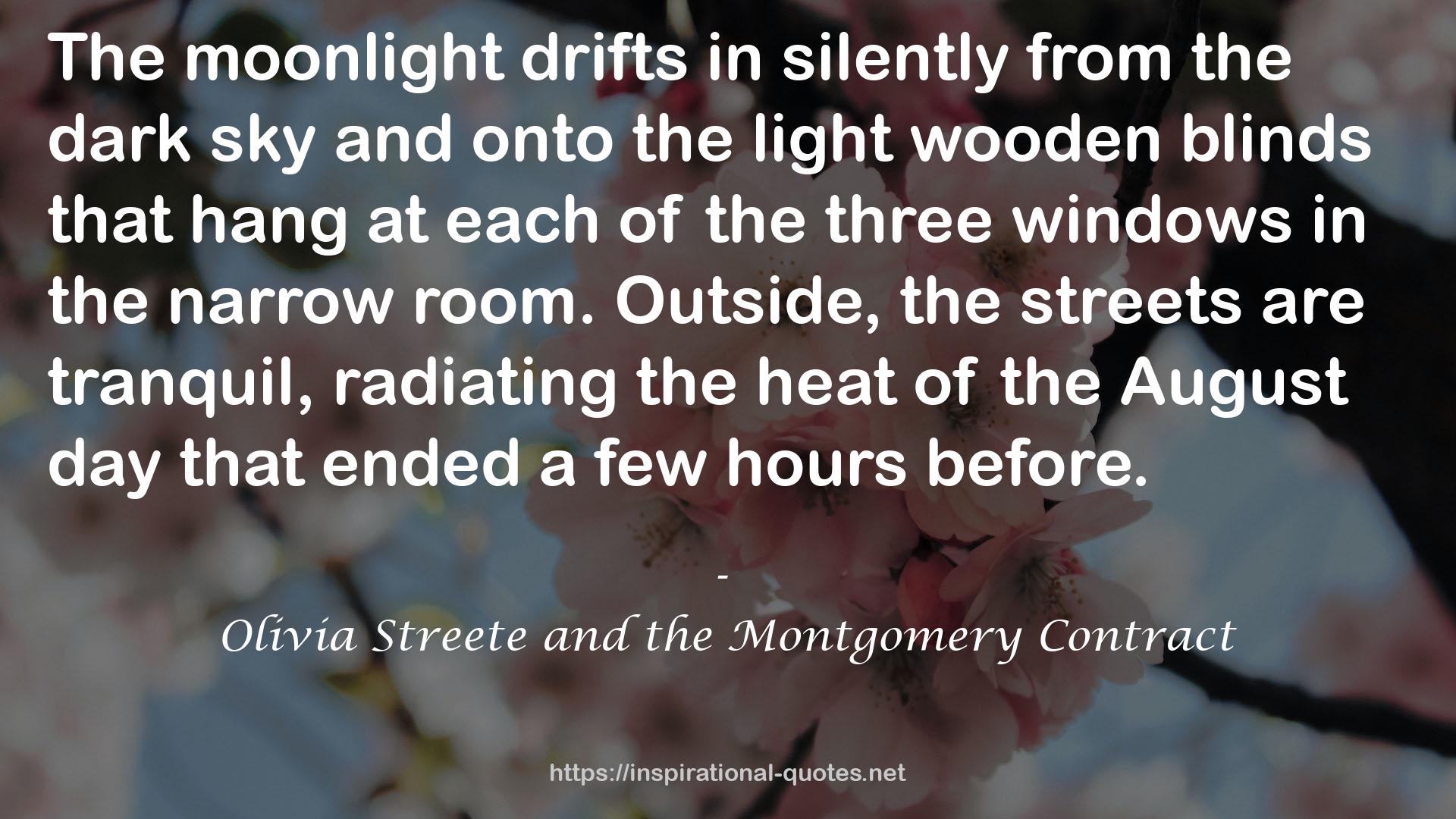 Olivia Streete and the Montgomery Contract QUOTES