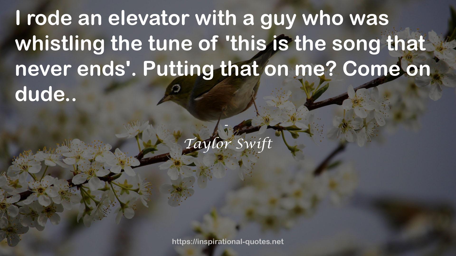 an elevator  QUOTES