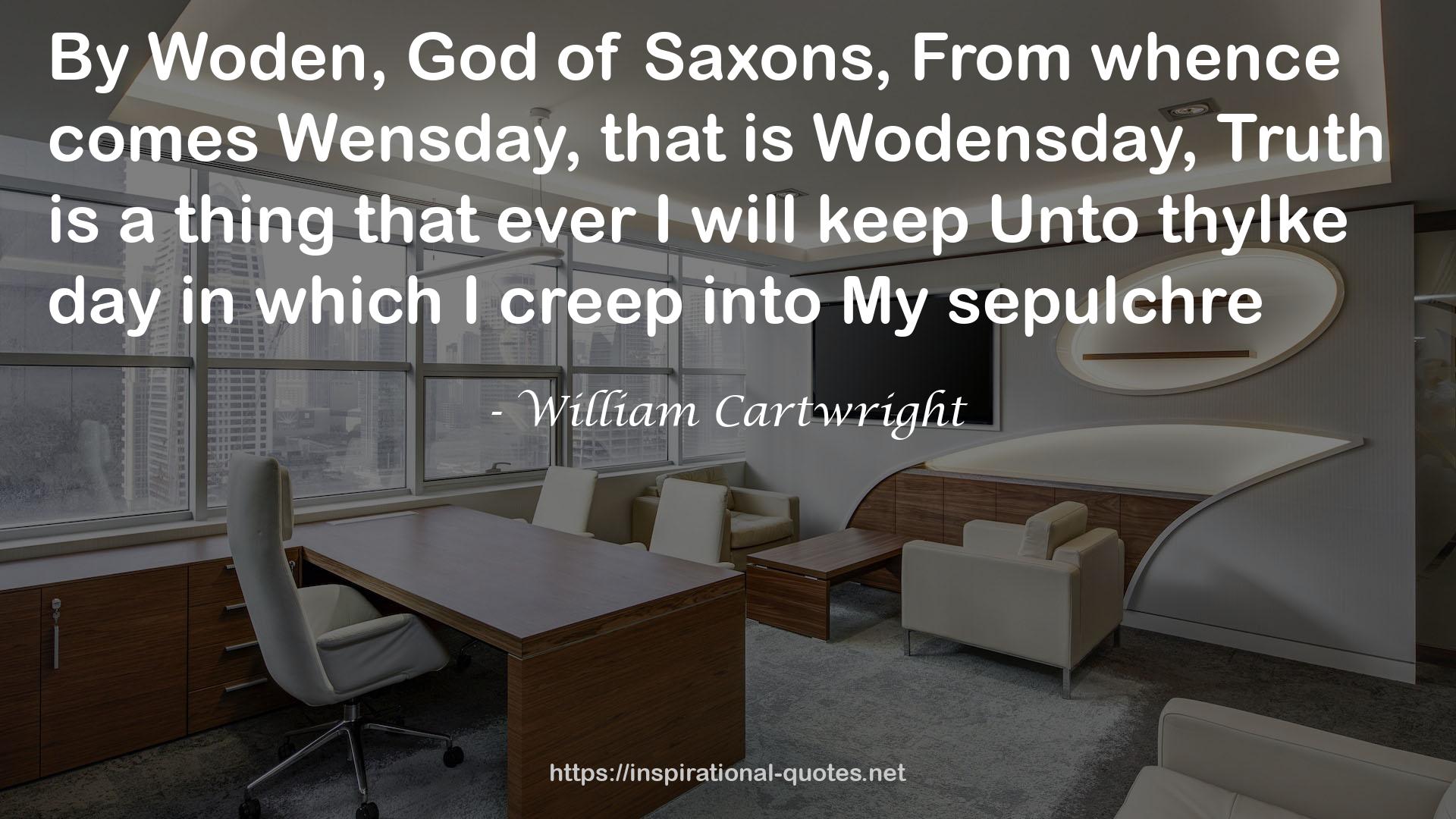 William Cartwright QUOTES