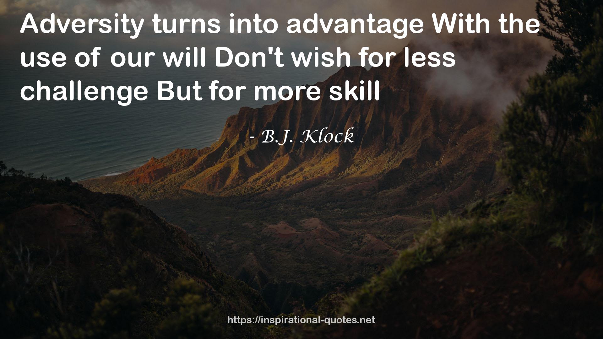 B.J. Klock QUOTES