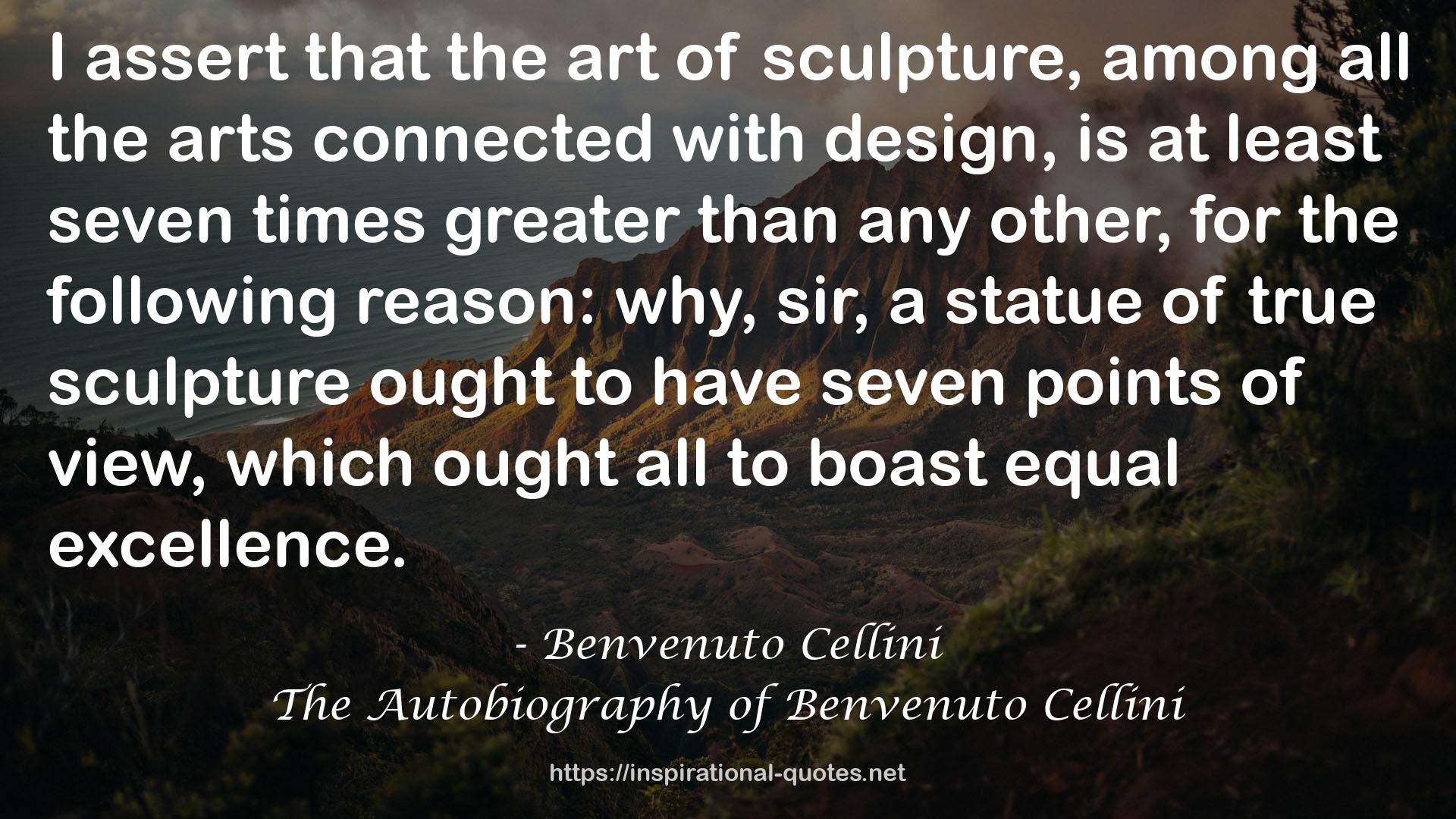 Benvenuto Cellini QUOTES