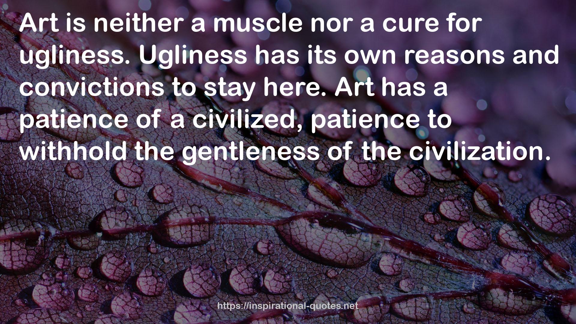 the gentleness  QUOTES