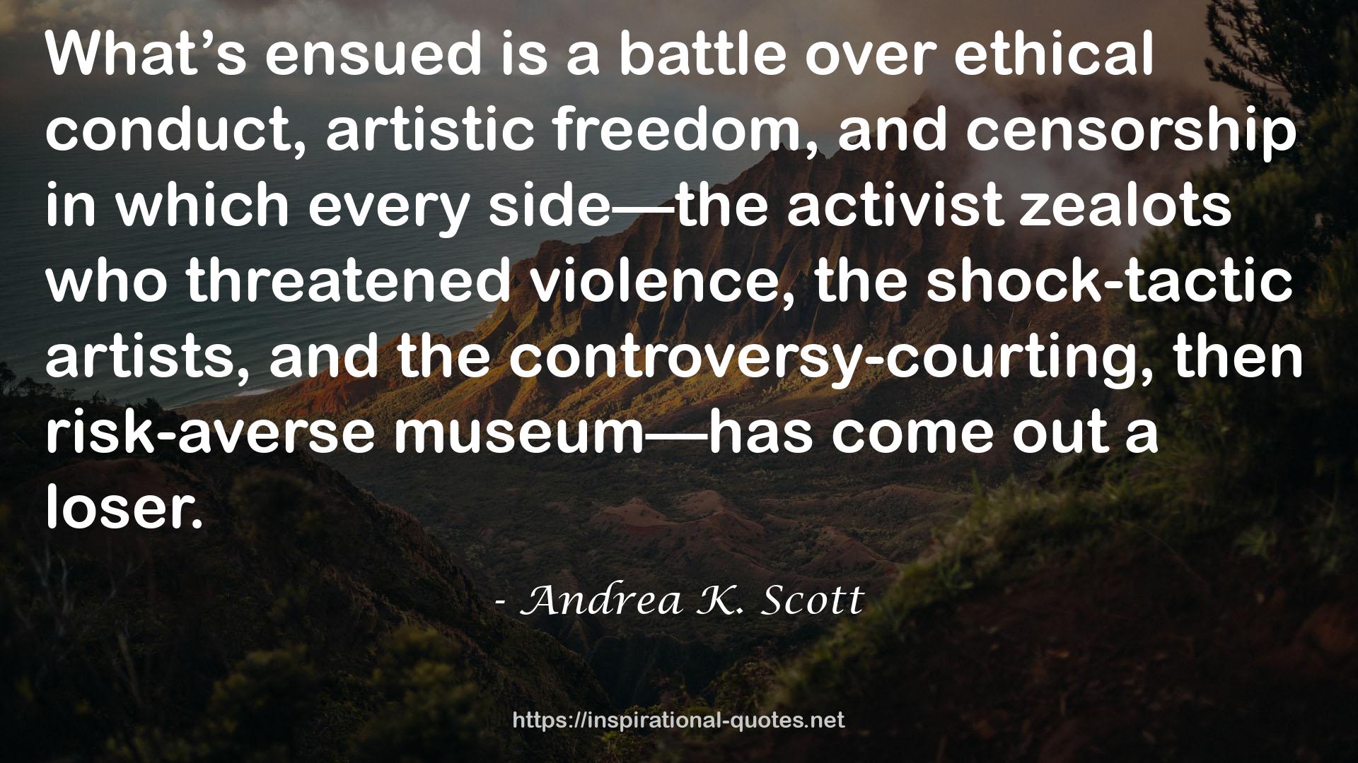 Andrea K. Scott QUOTES