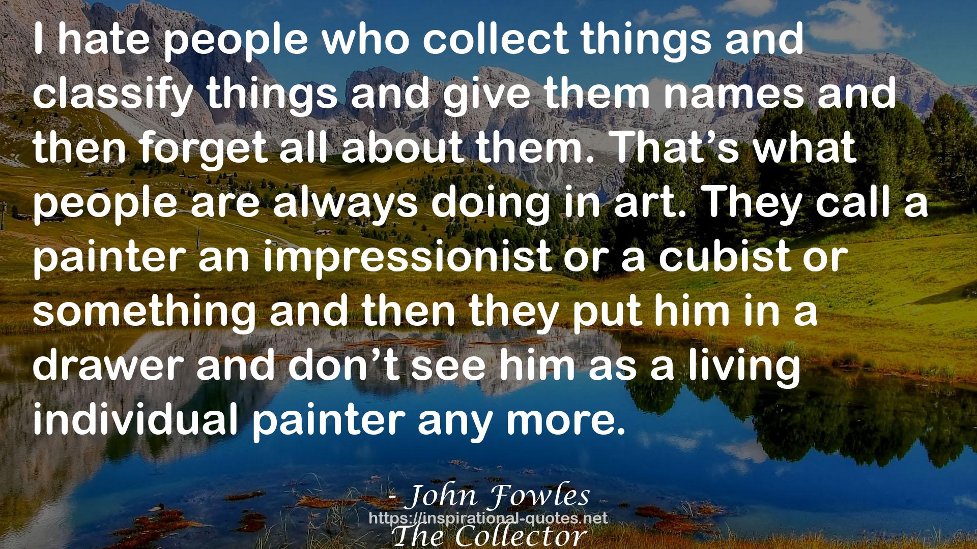 a living individual painter  QUOTES