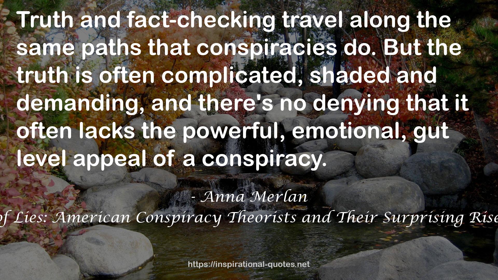 Republic of Lies: American Conspiracy Theorists and Their Surprising Rise to Power QUOTES