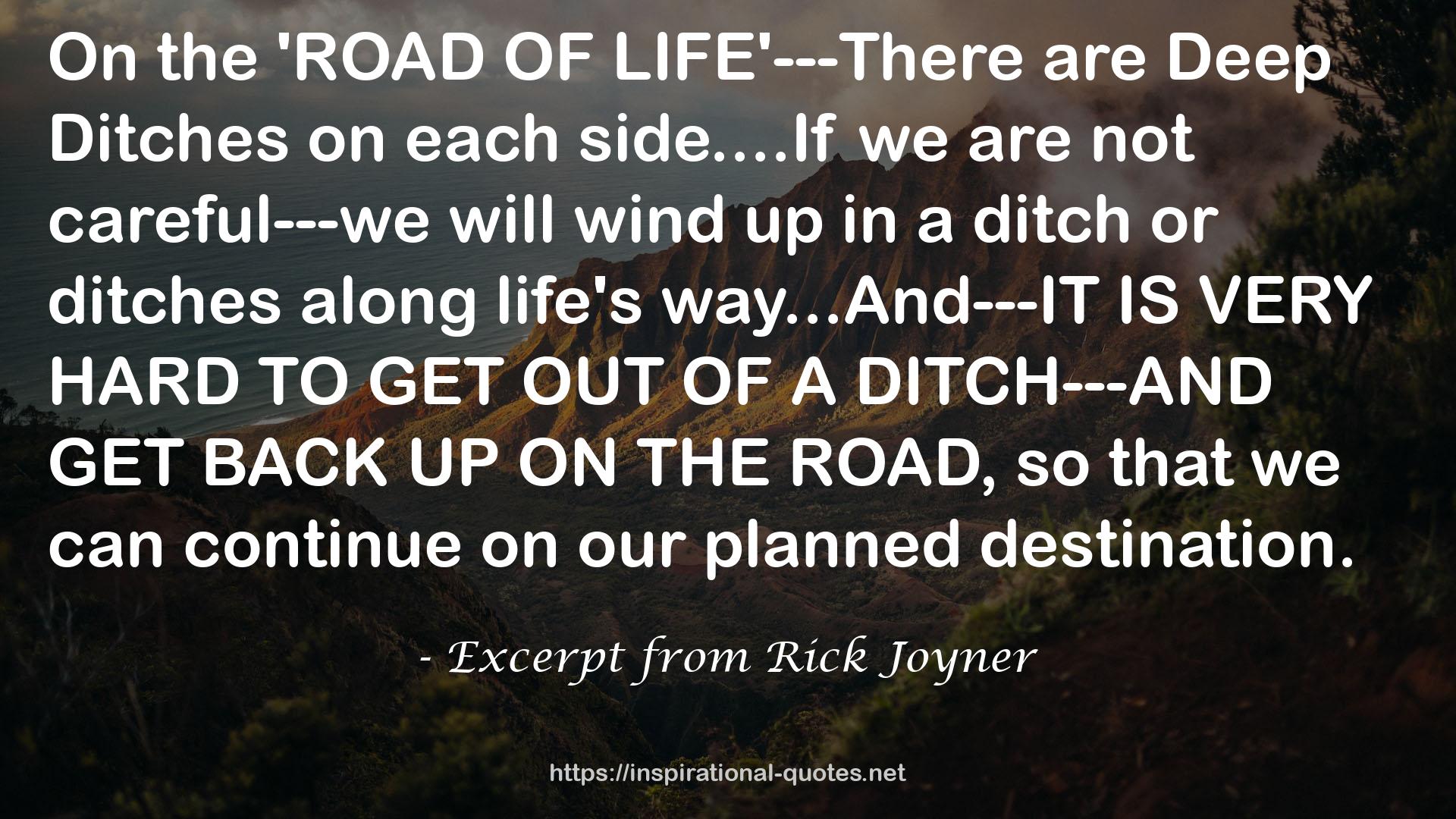 Excerpt from Rick Joyner QUOTES