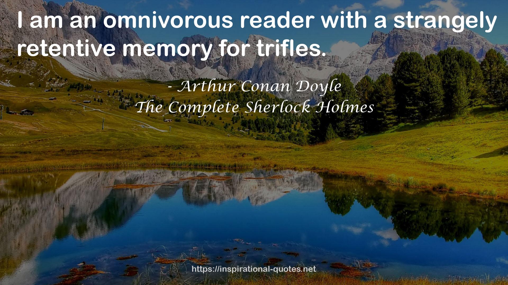 an omnivorous reader  QUOTES