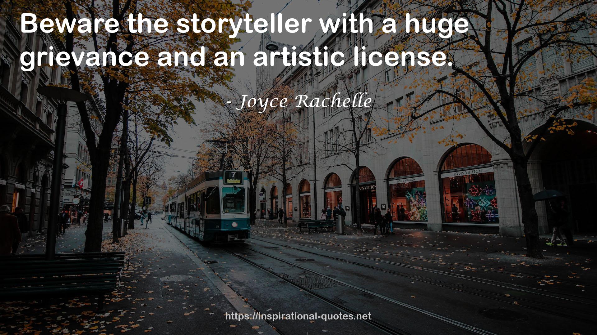 Joyce Rachelle QUOTES