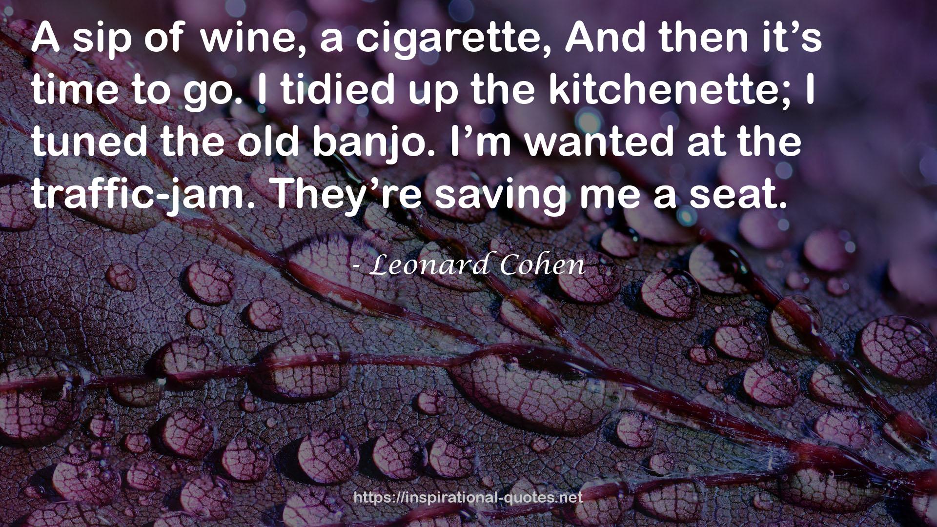 Leonard Cohen QUOTES