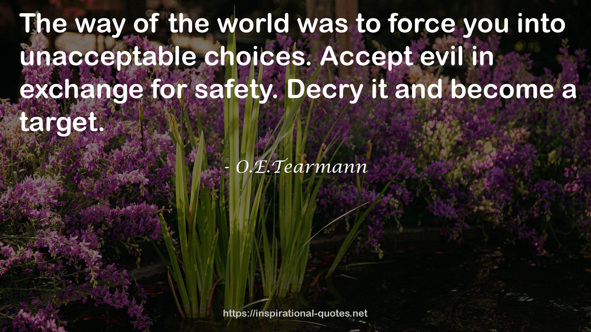 O.E.Tearmann QUOTES