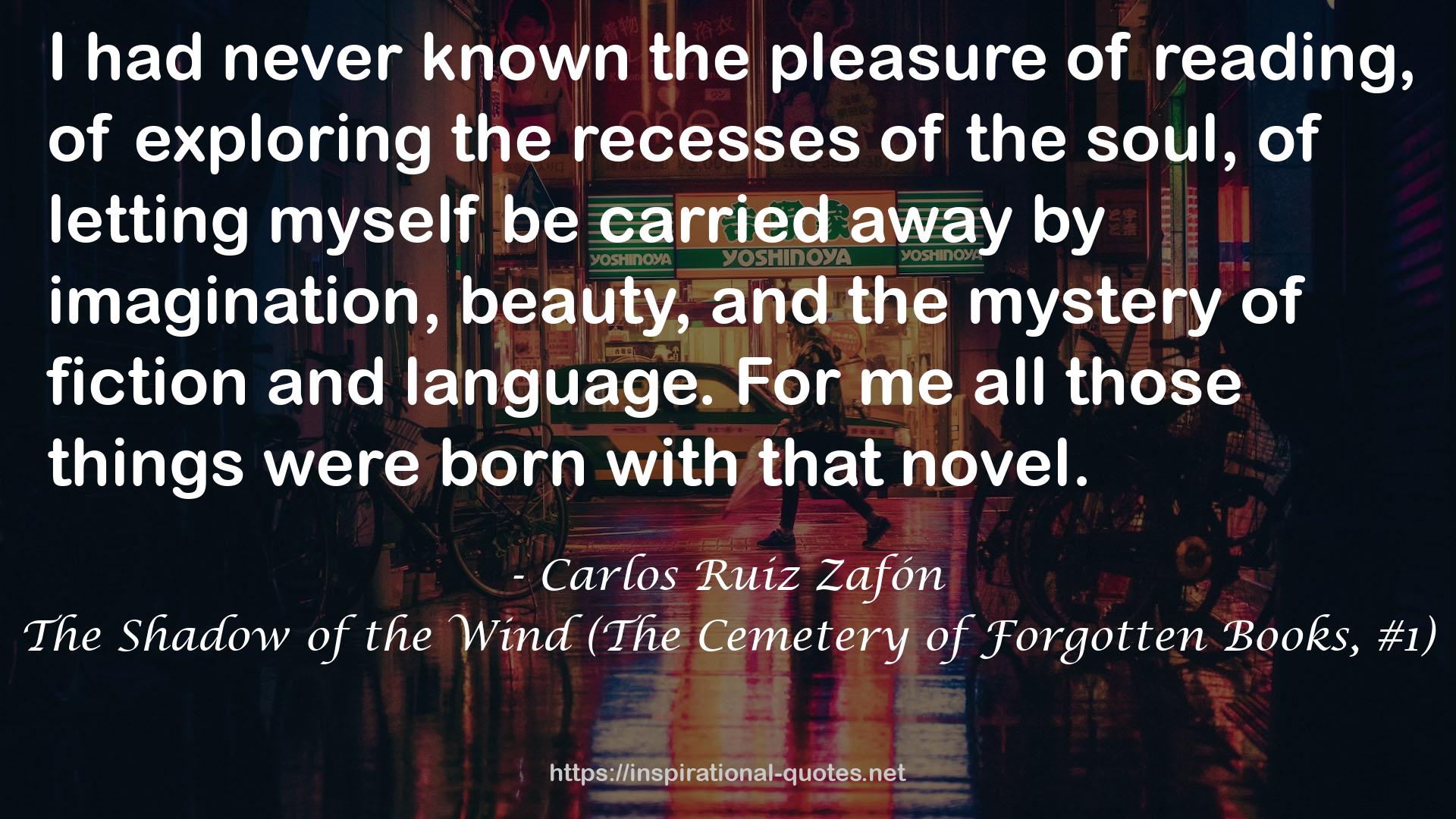 The Shadow of the Wind (The Cemetery of Forgotten Books, #1) QUOTES