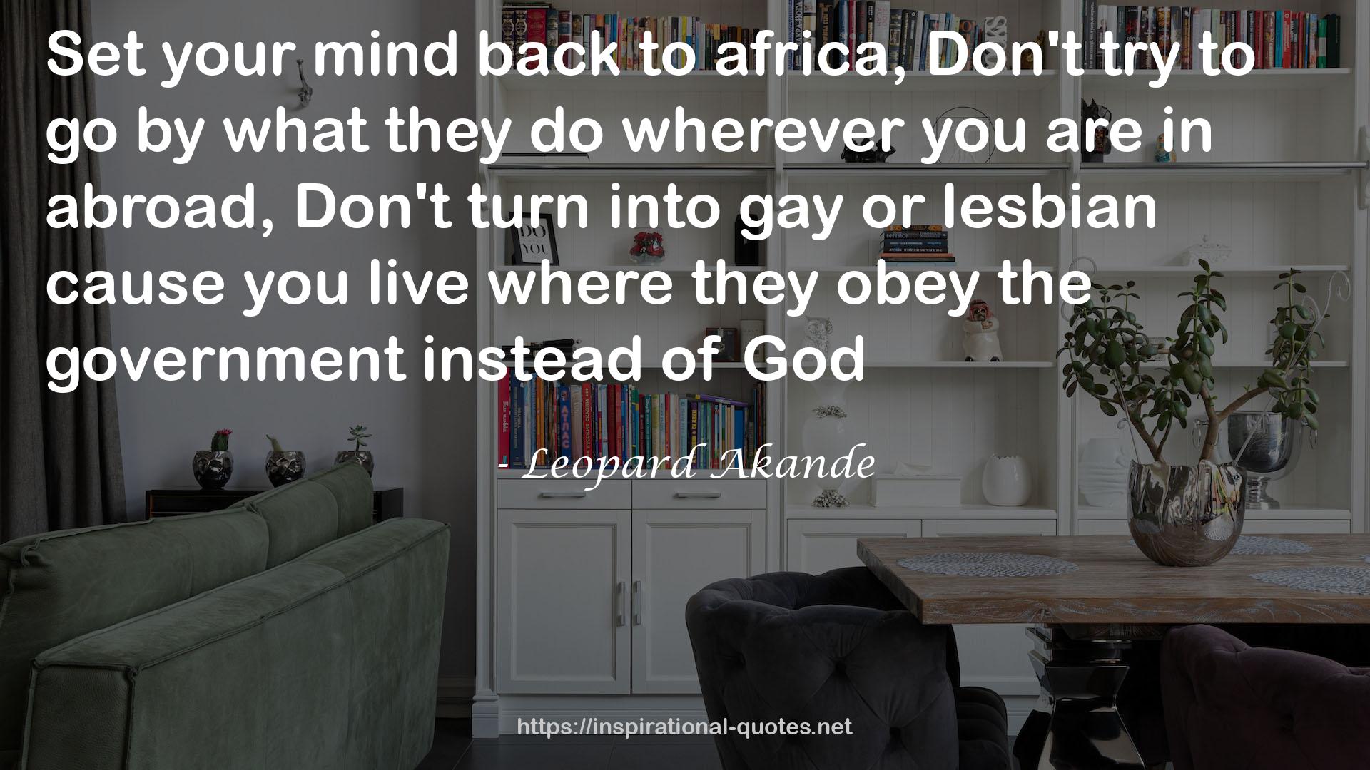 Leopard Akande QUOTES
