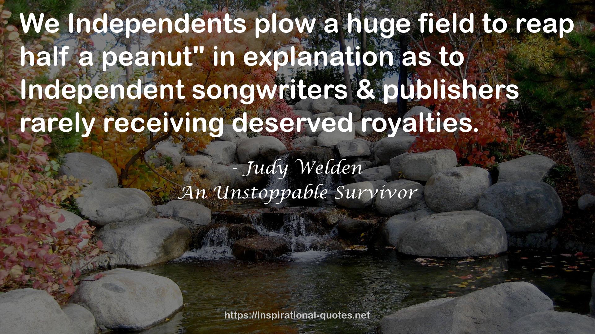 Judy Welden QUOTES