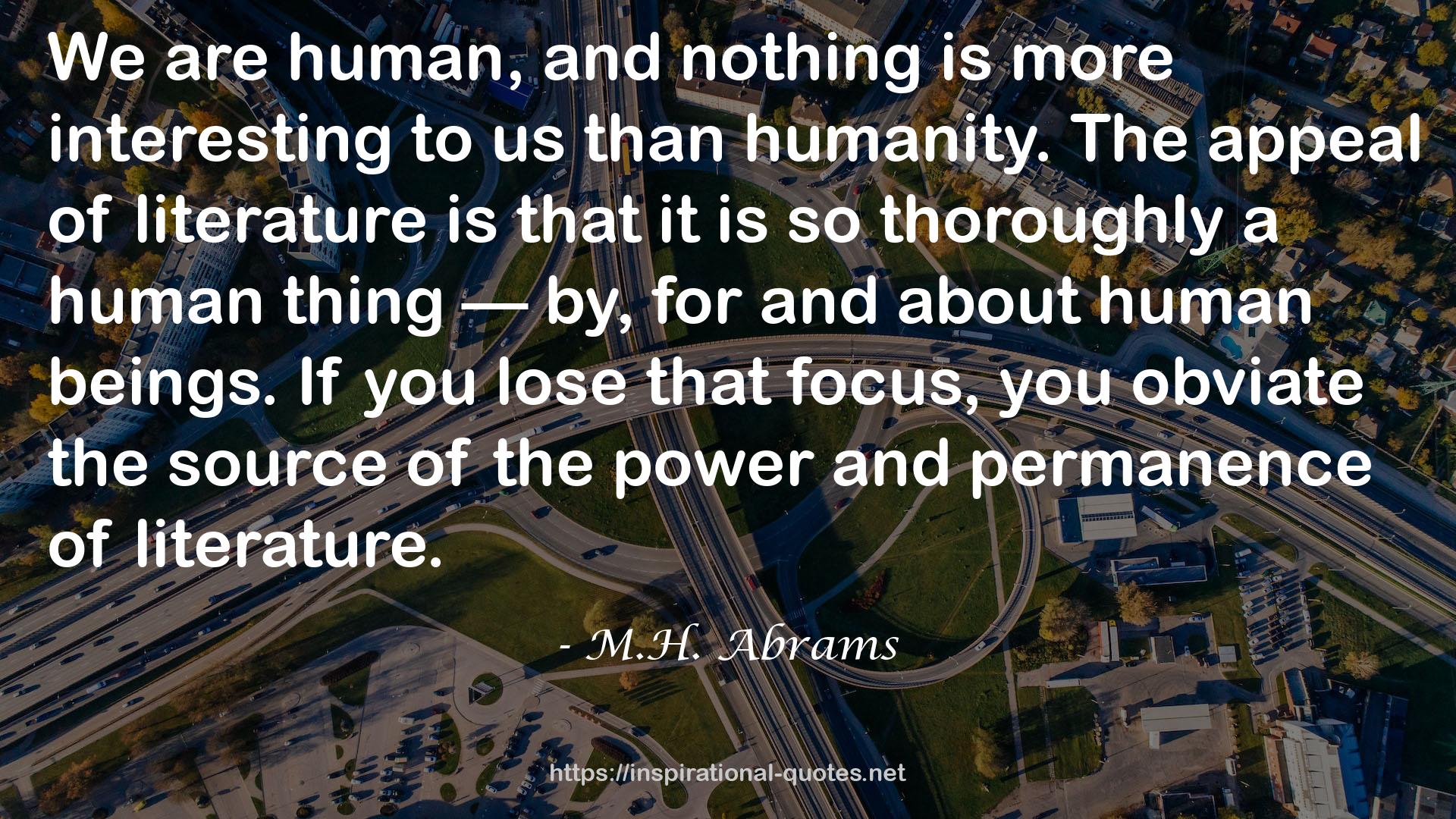 M.H. Abrams QUOTES