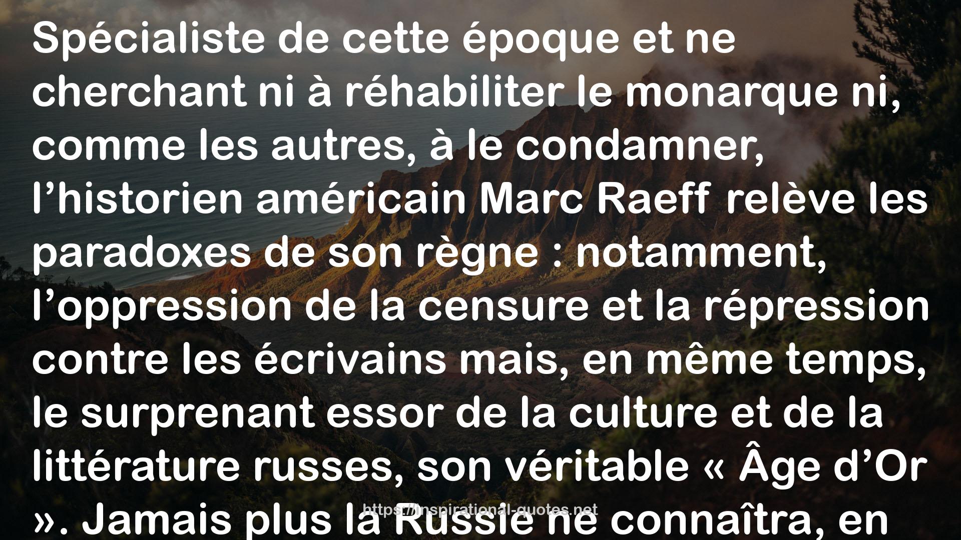 Histoire de la Russie et de son empire QUOTES