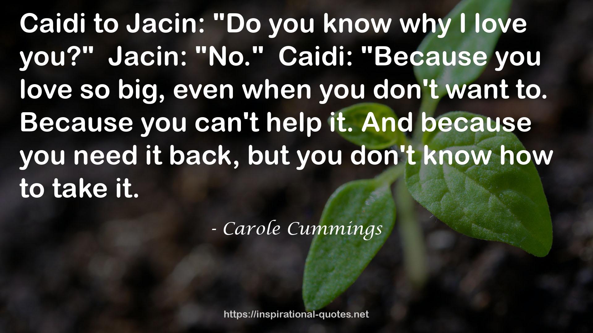 Carole Cummings QUOTES