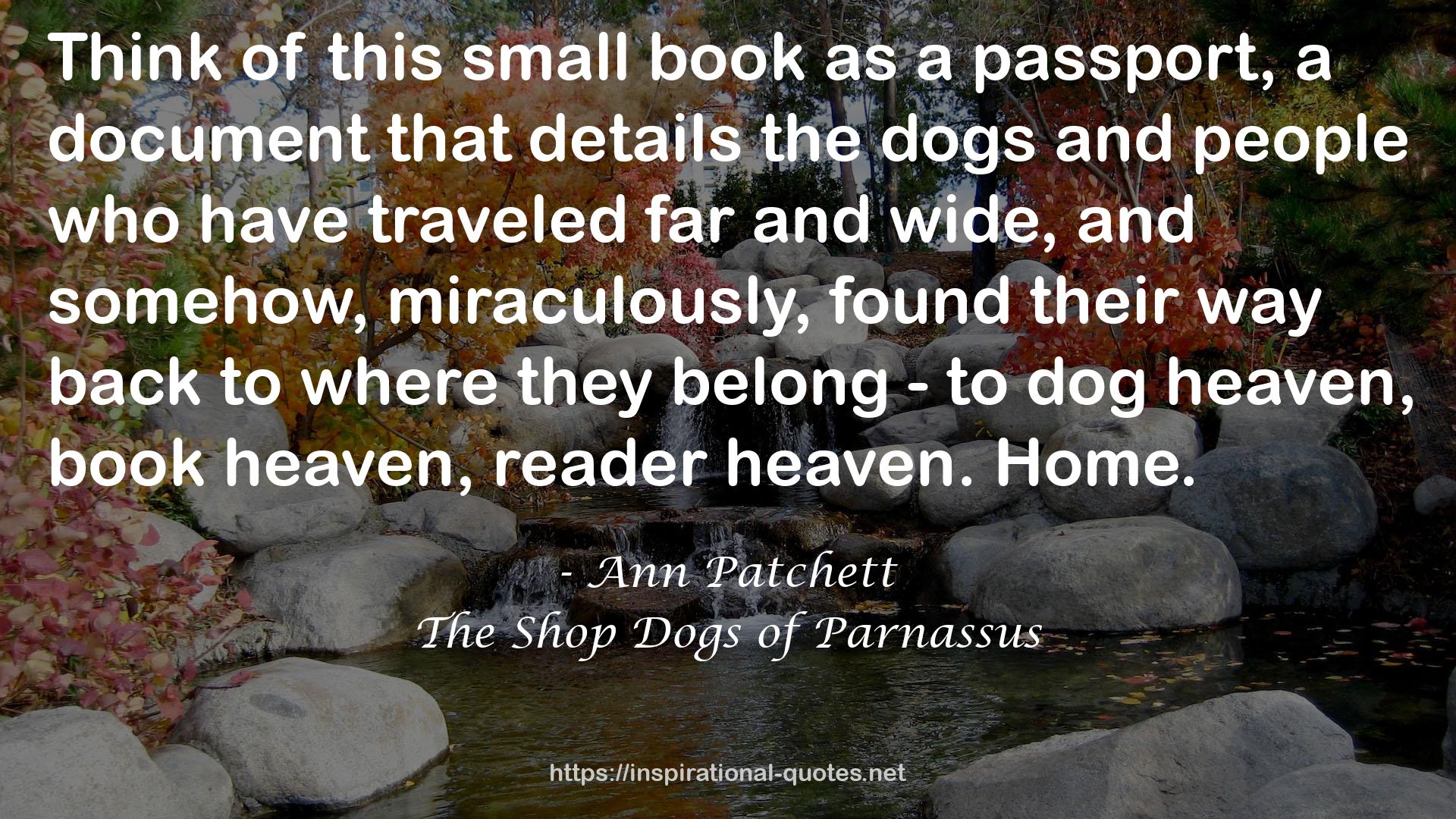 The Shop Dogs of Parnassus QUOTES