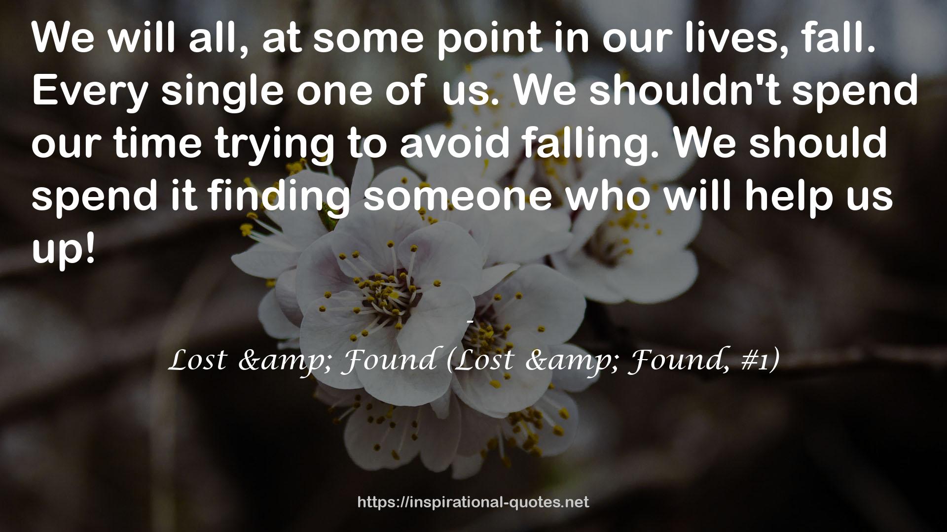 Lost & Found (Lost & Found, #1) QUOTES