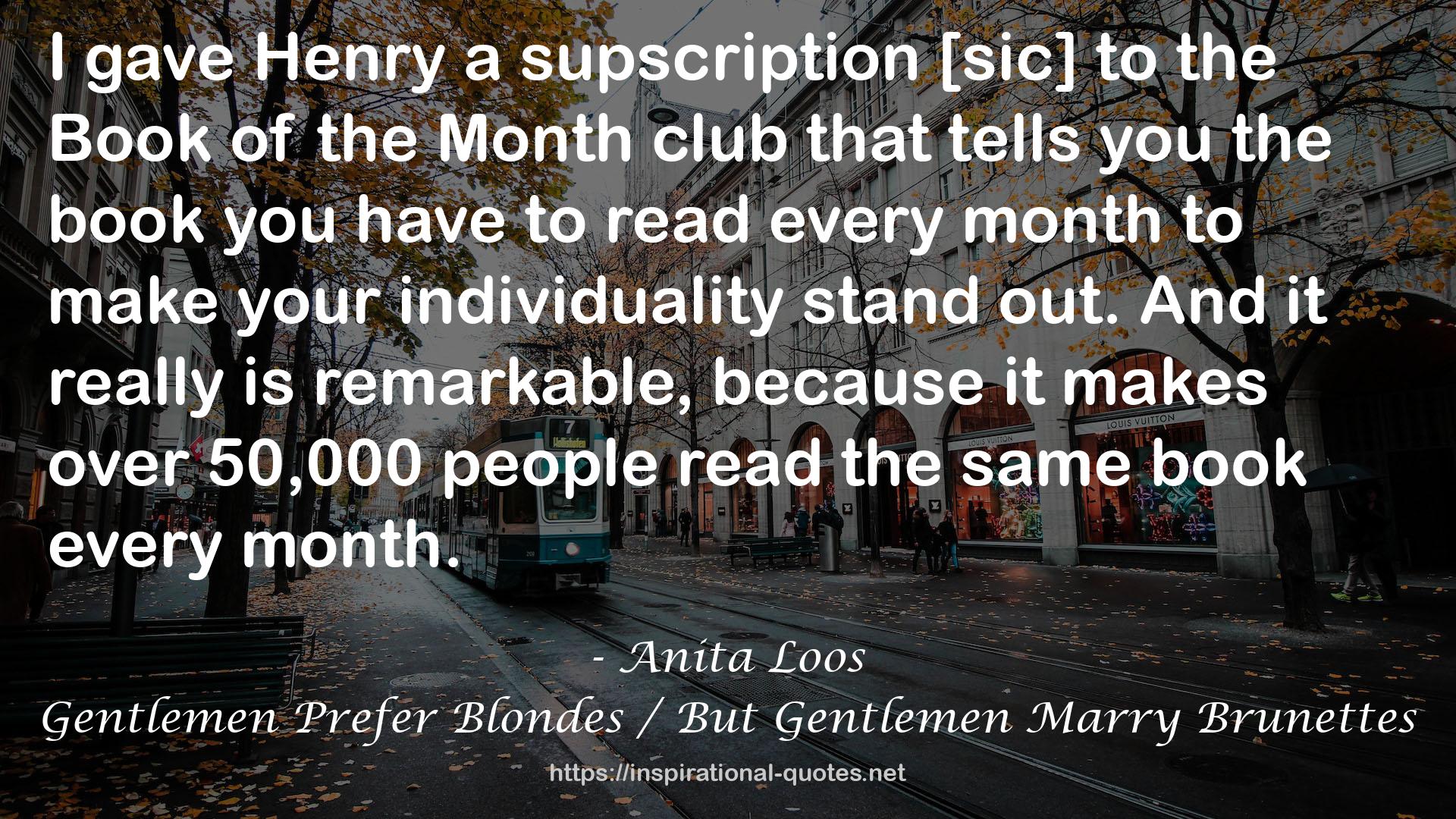 the Month club  QUOTES