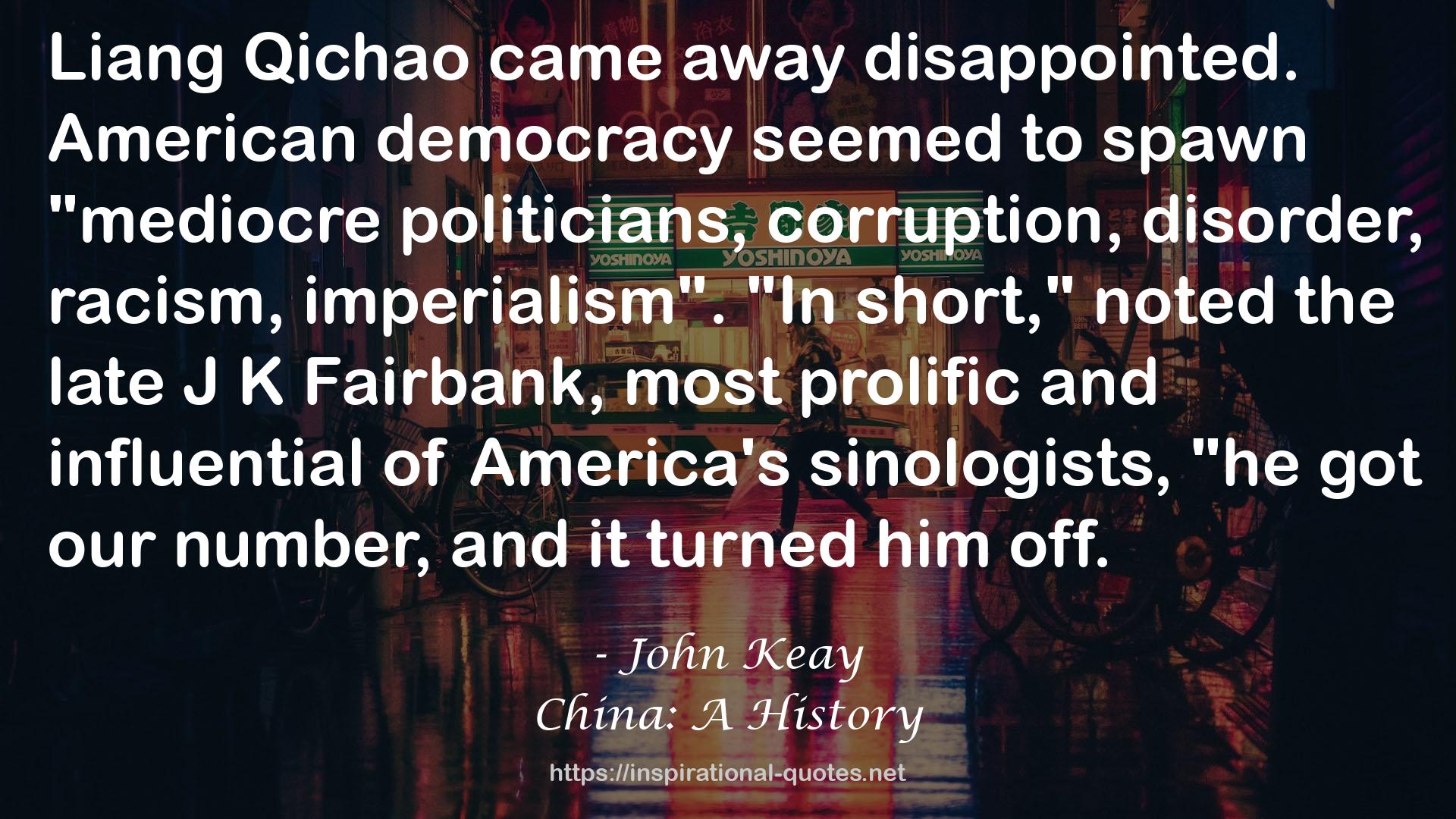 China: A History QUOTES