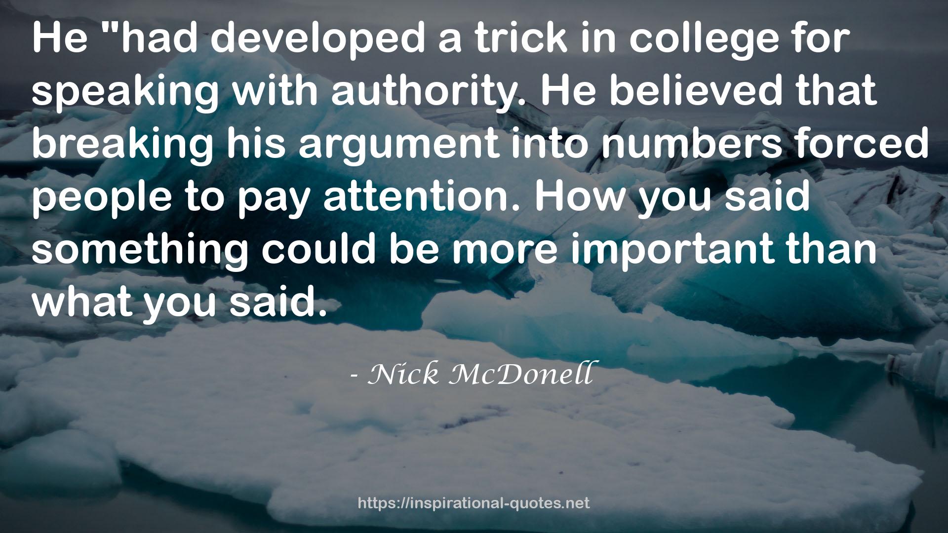 Nick McDonell QUOTES
