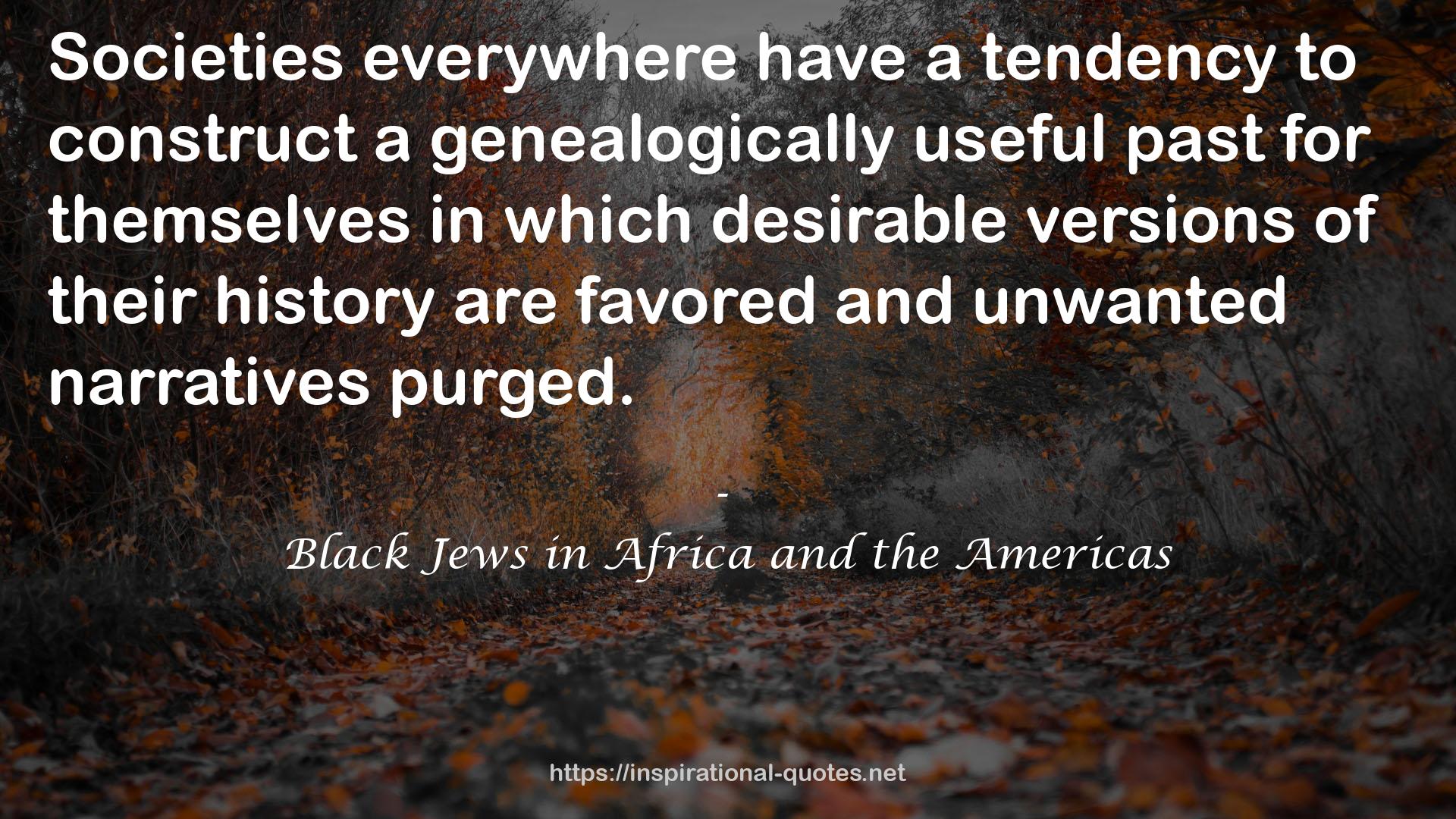 Black Jews in Africa and the Americas QUOTES