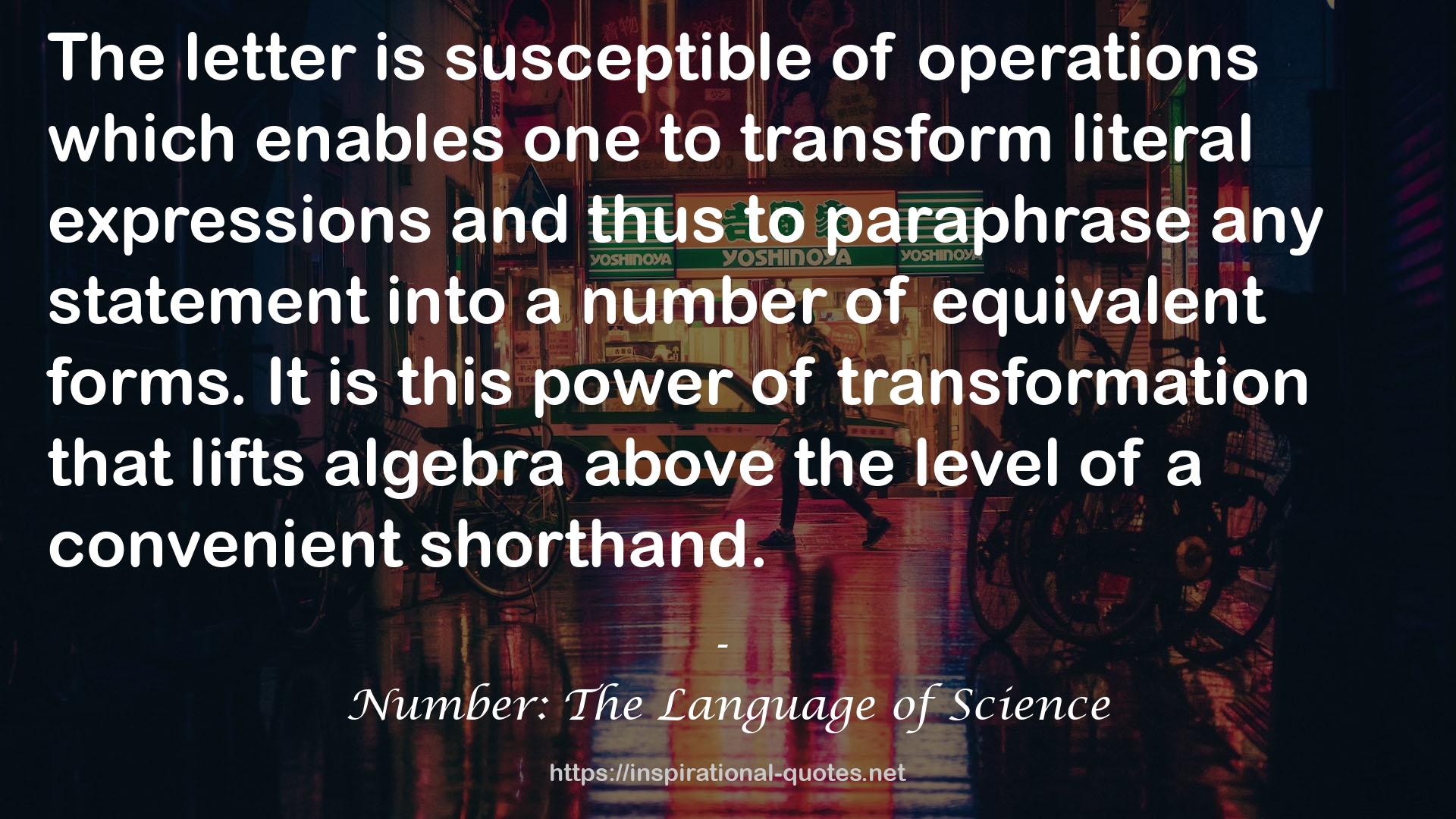 Number: The Language of Science QUOTES