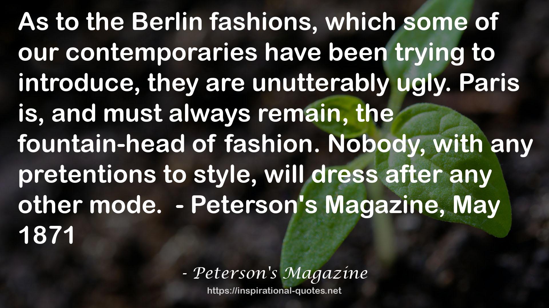 Peterson's Magazine QUOTES