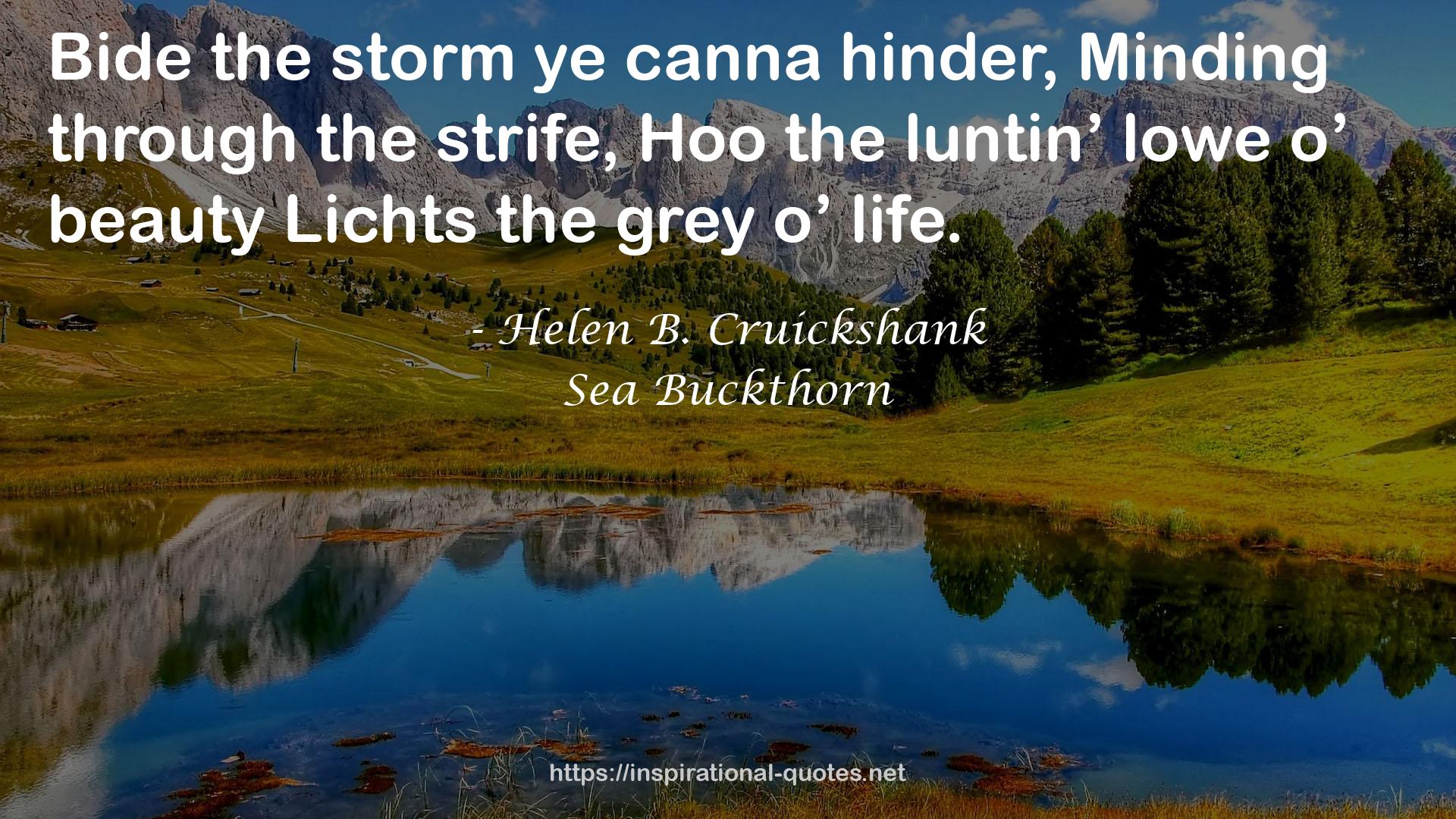 Helen B. Cruickshank QUOTES