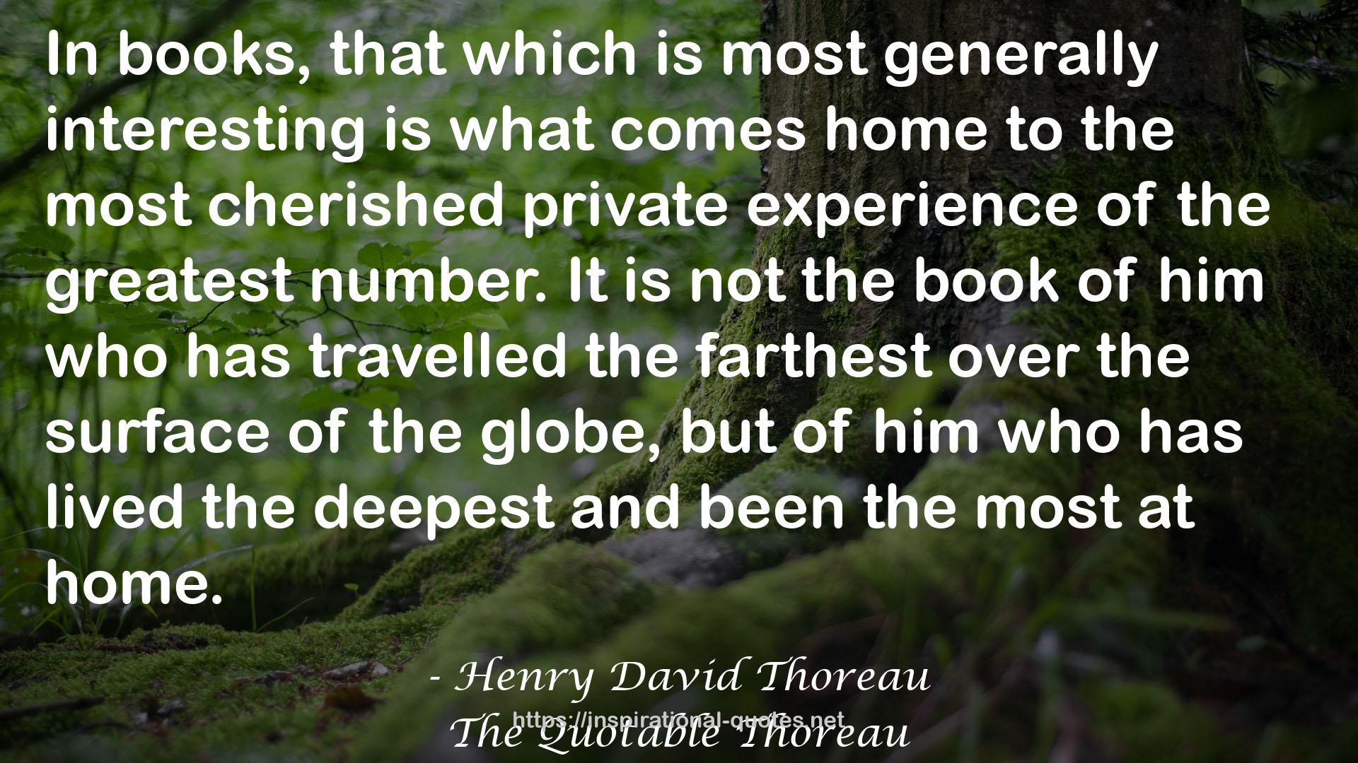 The Quotable Thoreau QUOTES