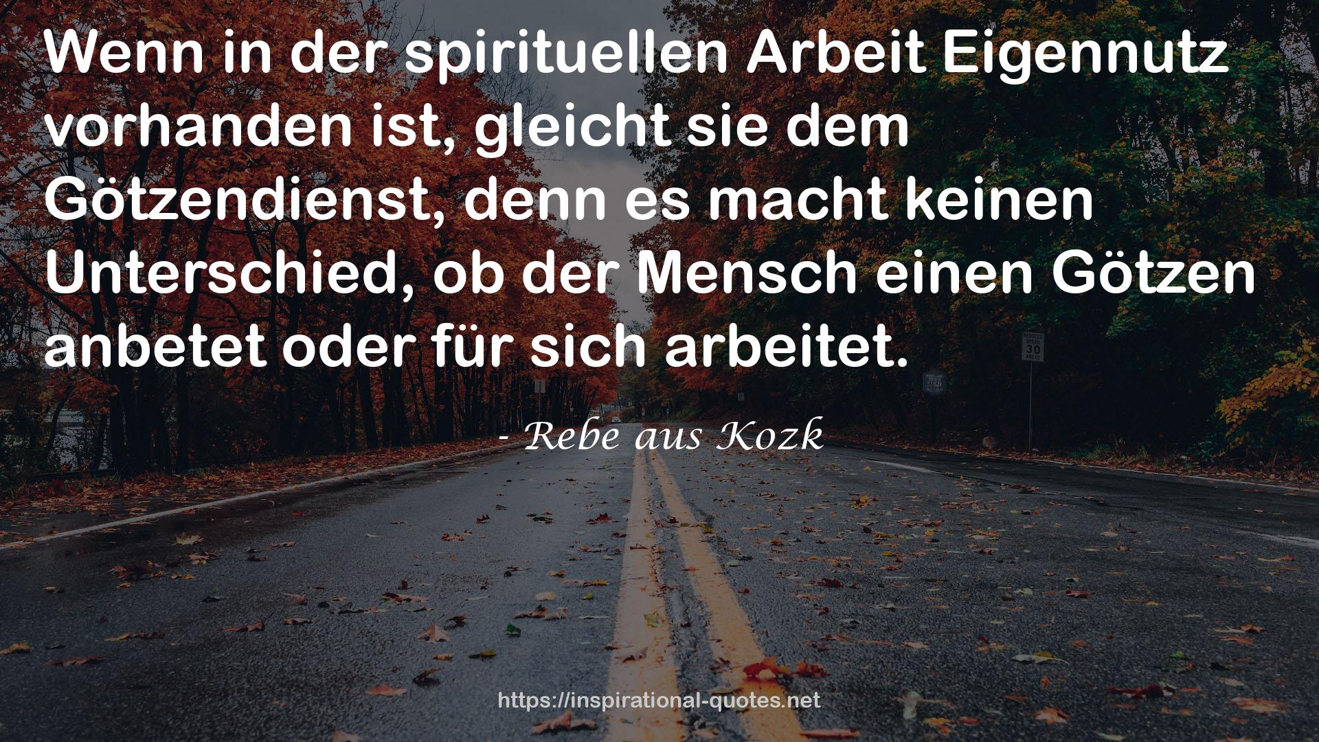 Rebe aus Kozk QUOTES