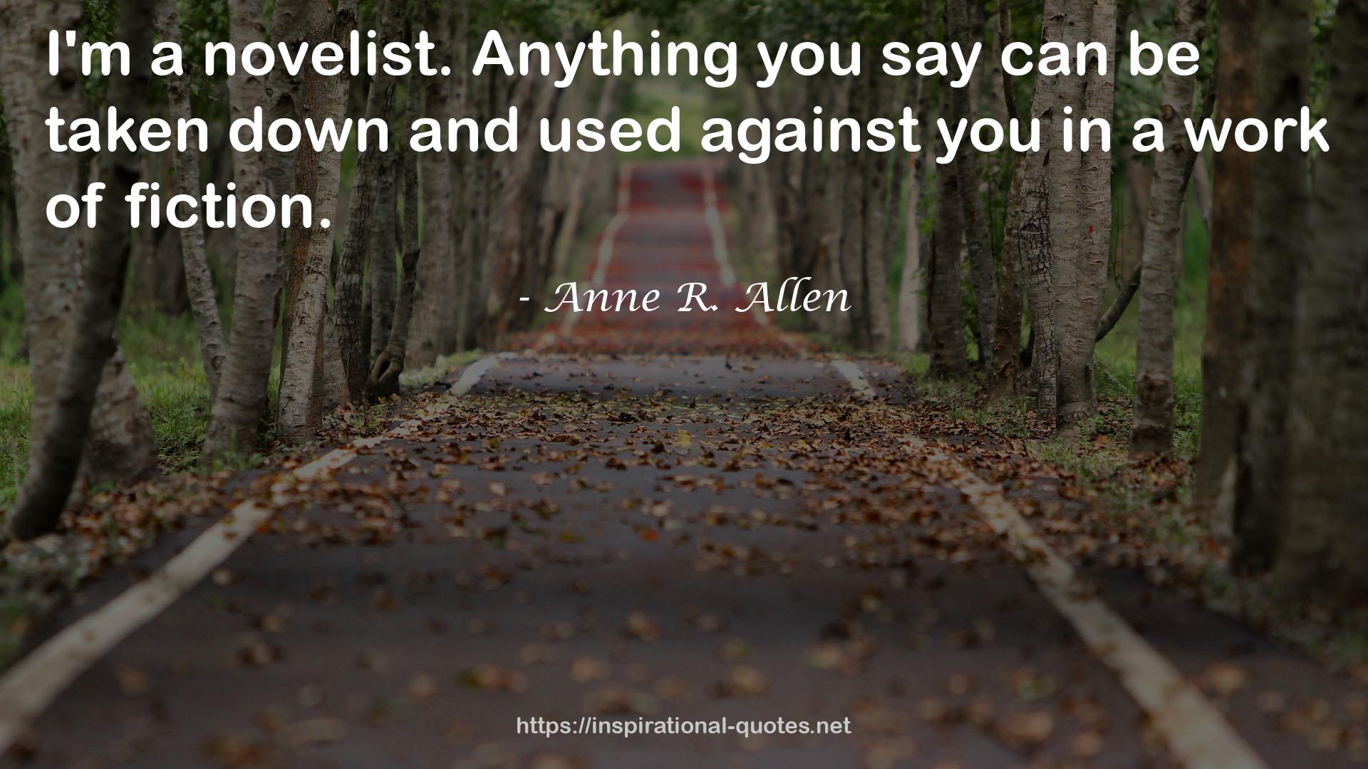 Anne R. Allen QUOTES