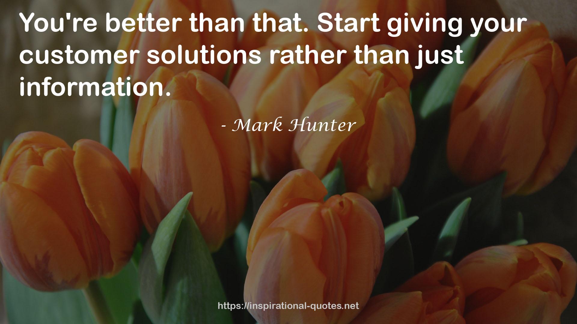 Mark Hunter QUOTES