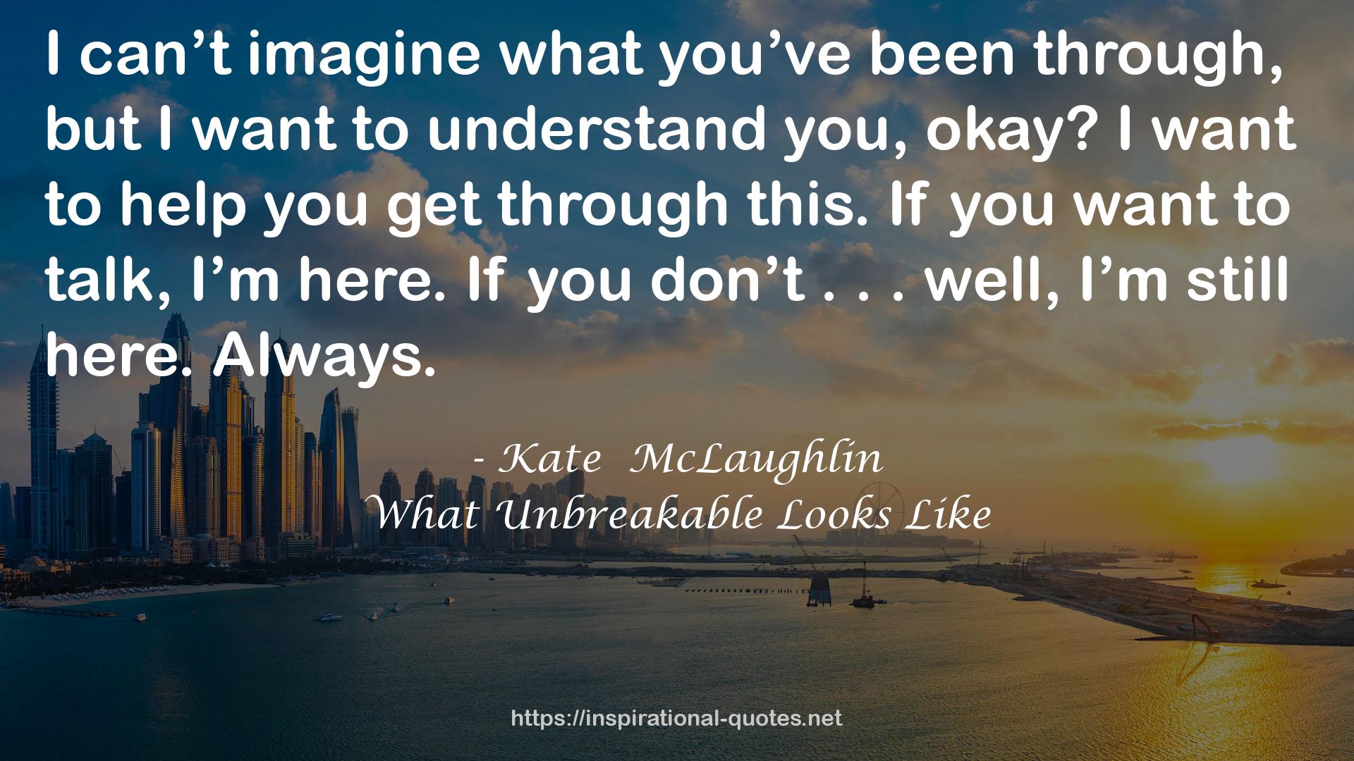 Kate  McLaughlin QUOTES