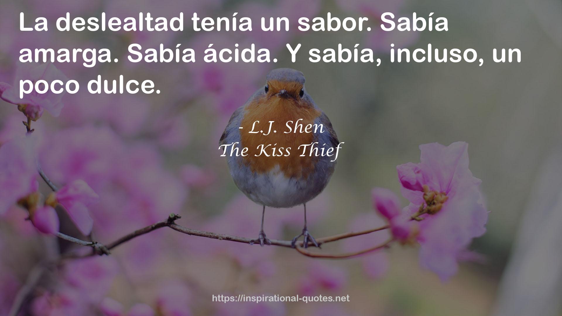 The Kiss Thief QUOTES