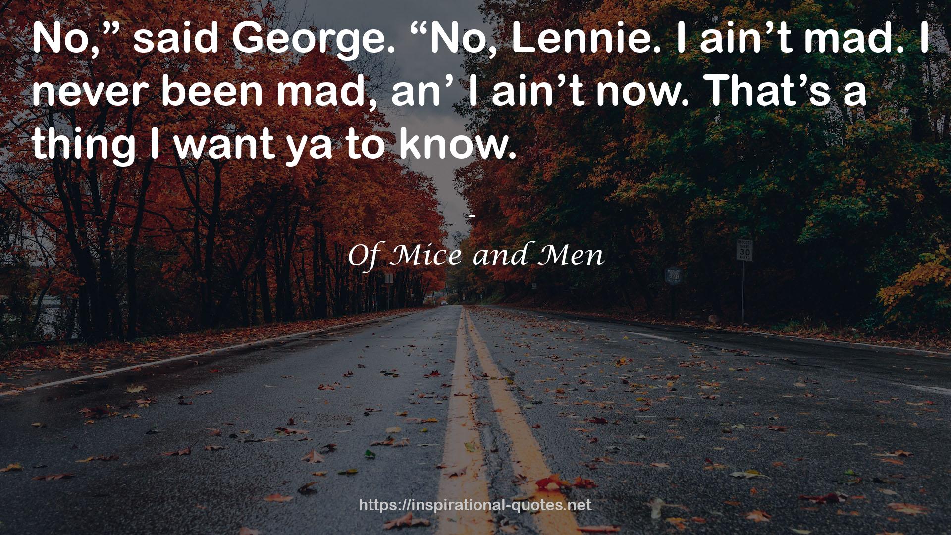Of Mice and Men QUOTES
