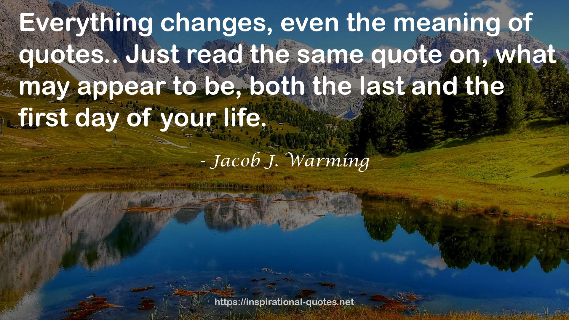 Jacob J. Warming QUOTES